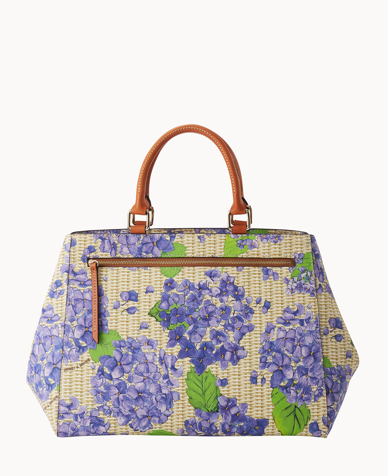 Hydrangea Basketweave Zip Satchel - Image 9