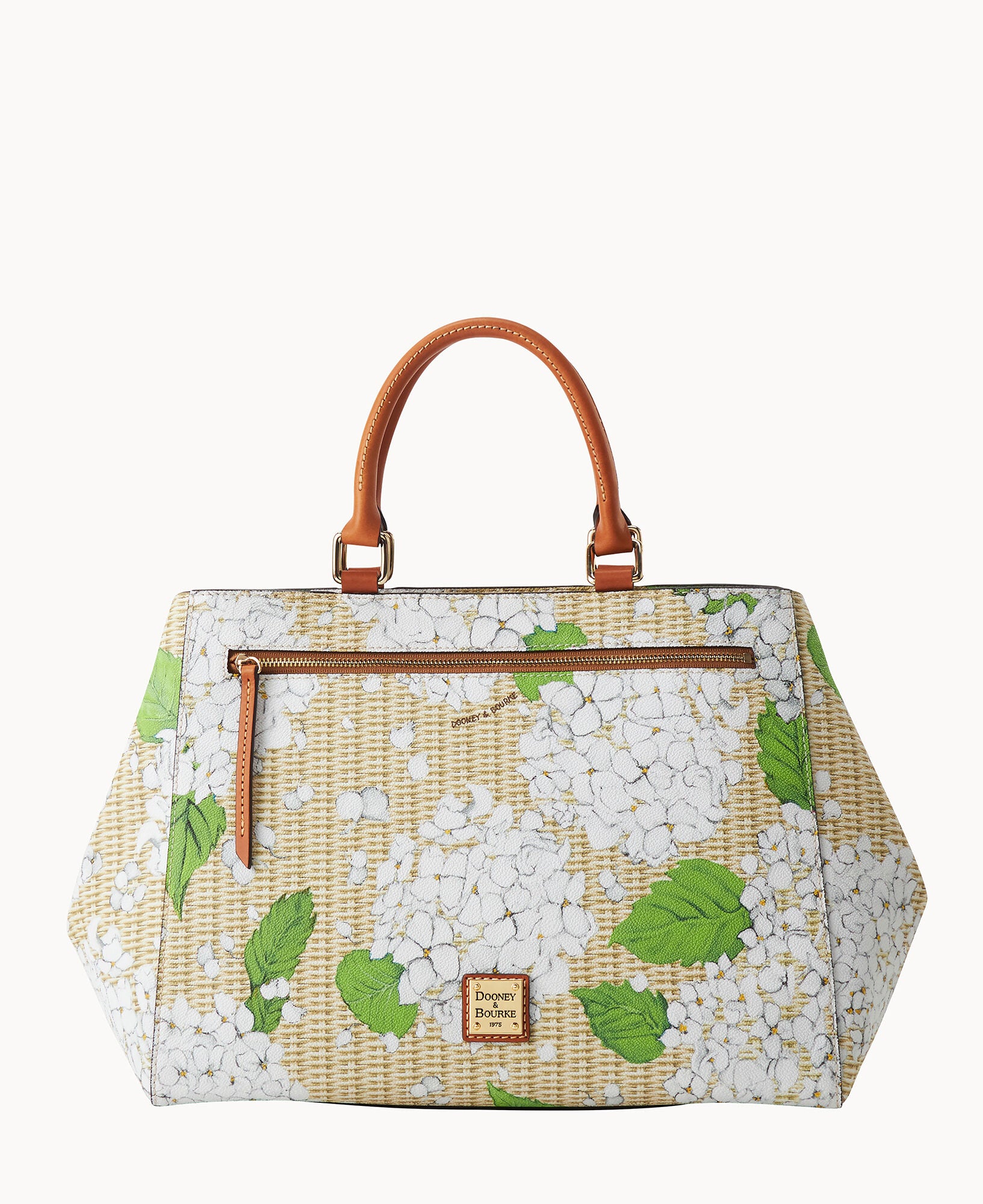 Hydrangea Basketweave Zip Satchel - Image 11