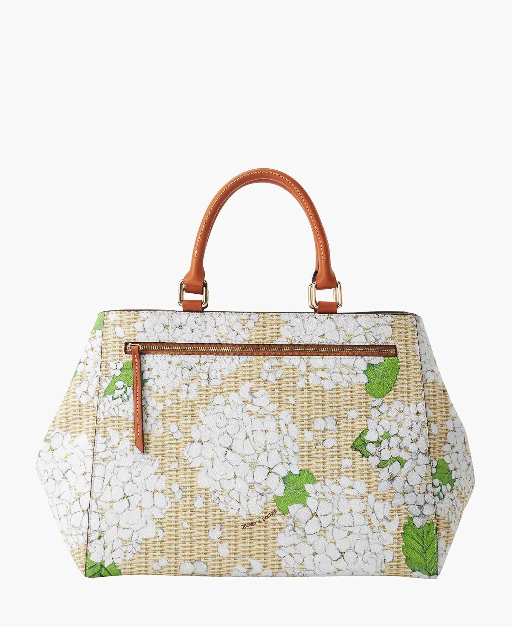 Hydrangea Basketweave Zip Satchel - Image 14