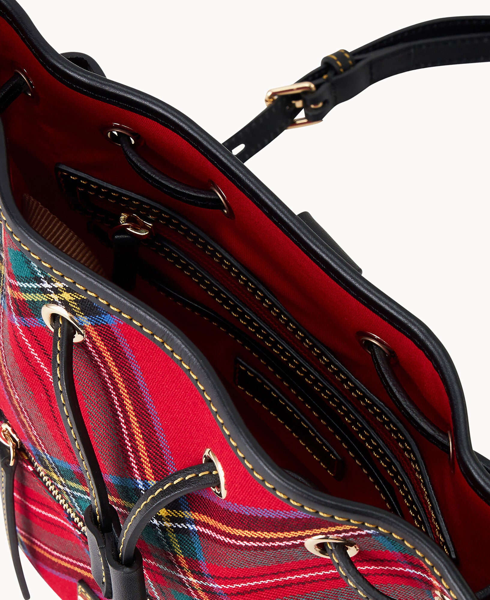 Tartan Small Drawstring Crossbody - Image 11