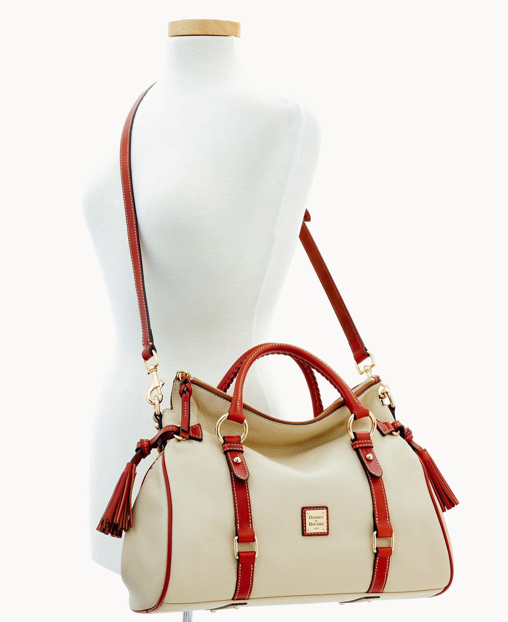 Pebble Grain Large Satchel - Image 21