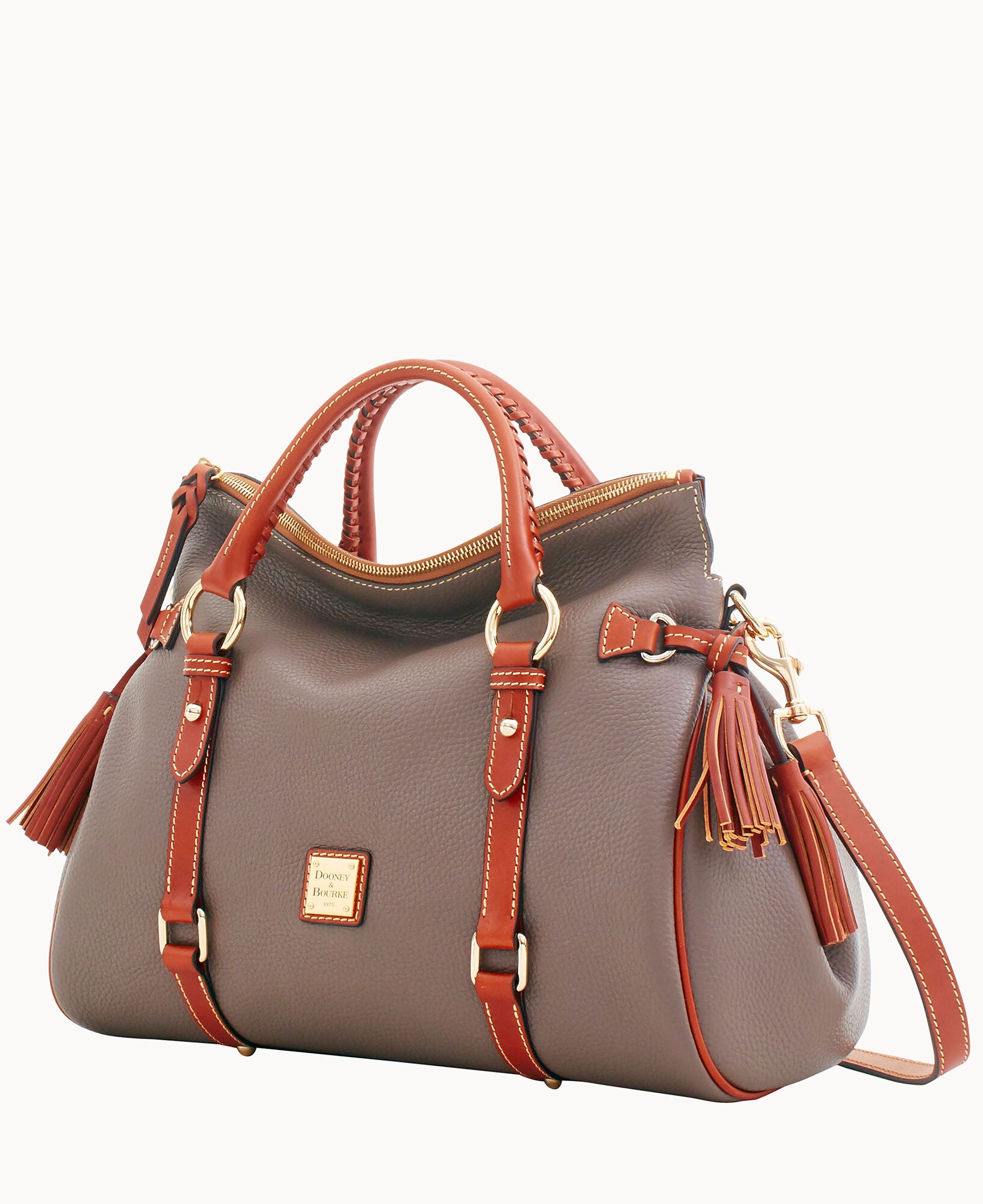 Pebble Grain Large Satchel - Image 25