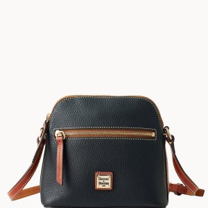 Pebble Grain Domed Crossbody