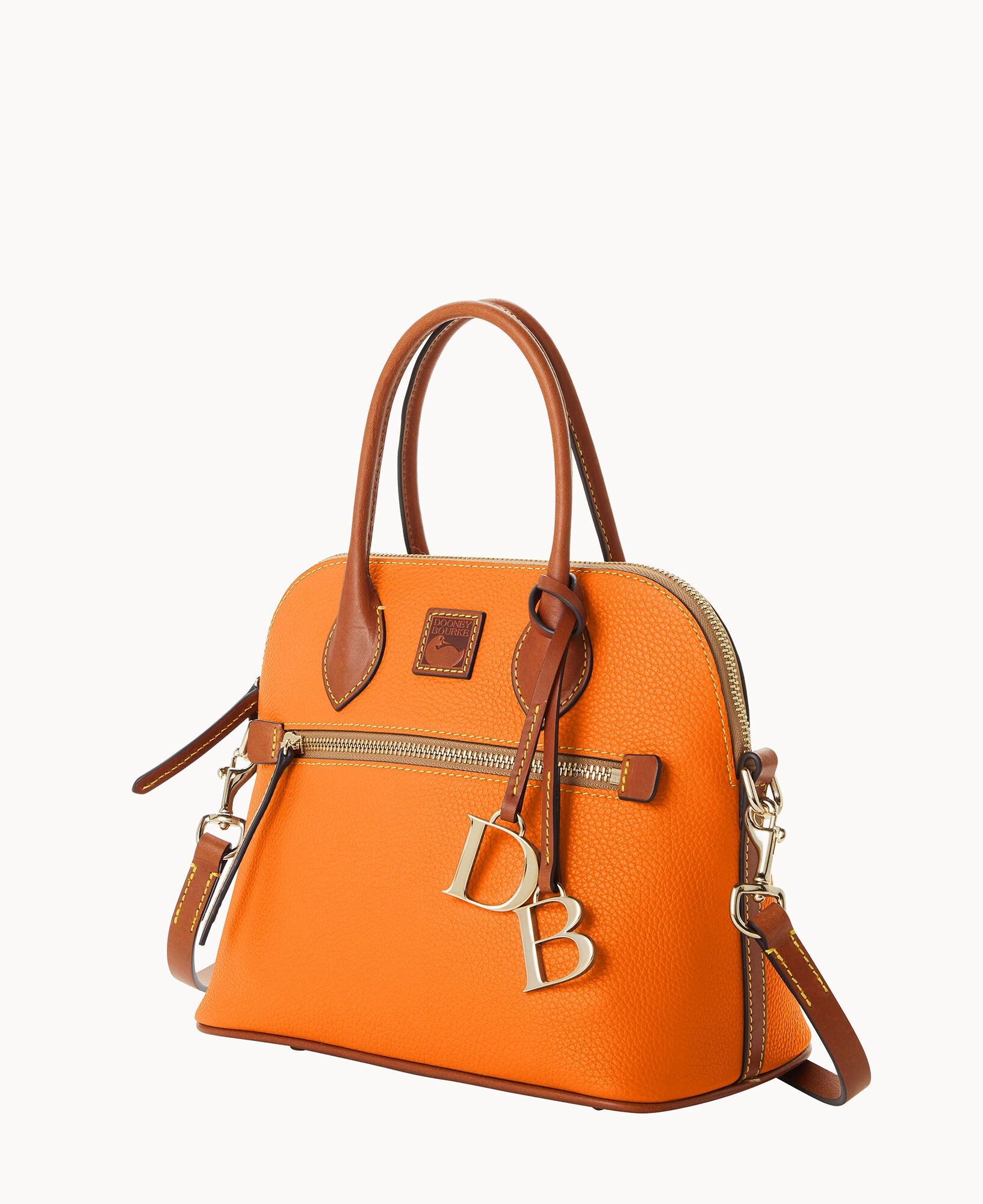 Pebble Grain Domed Satchel - Image 14