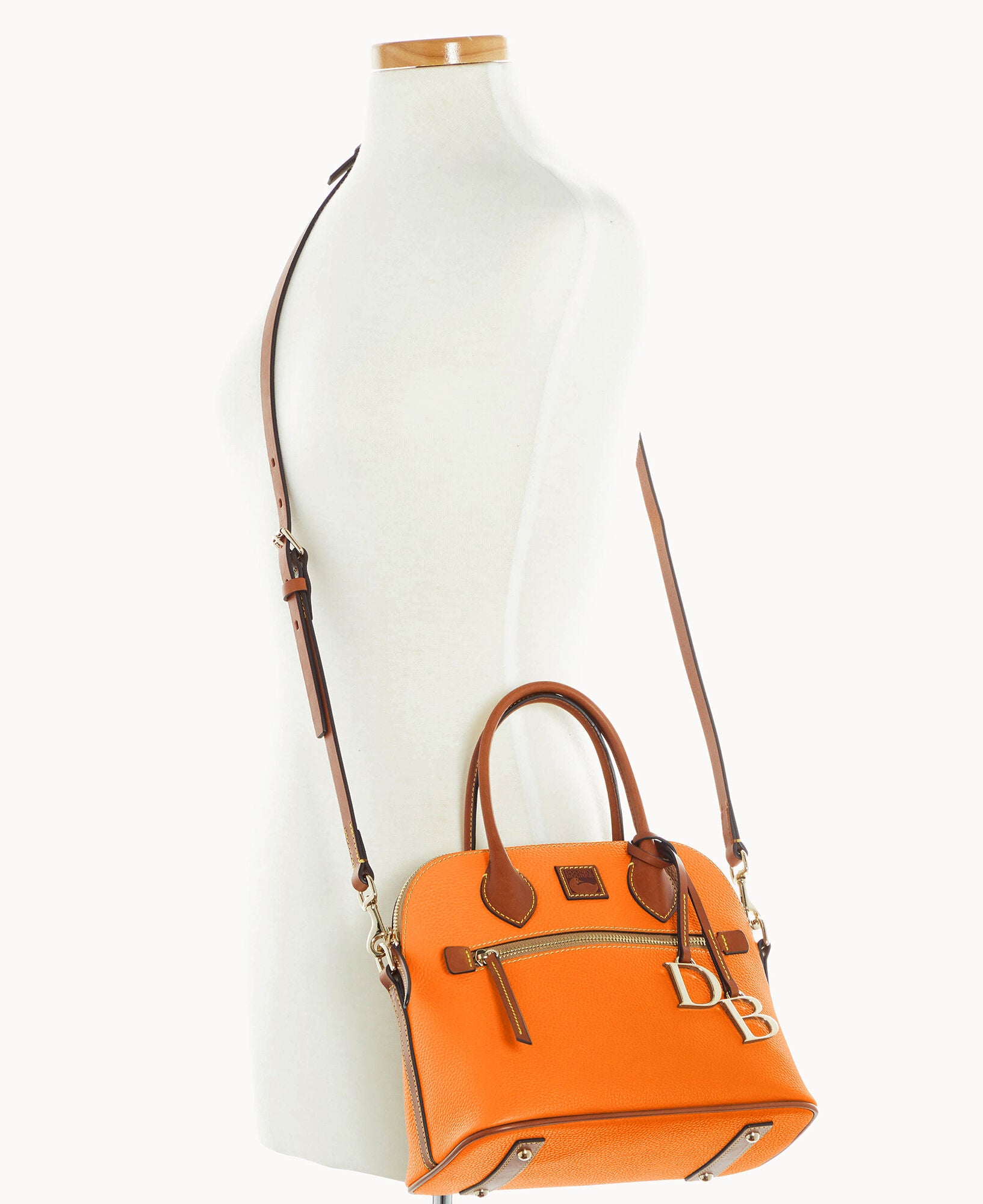 Pebble Grain Domed Satchel - Image 16