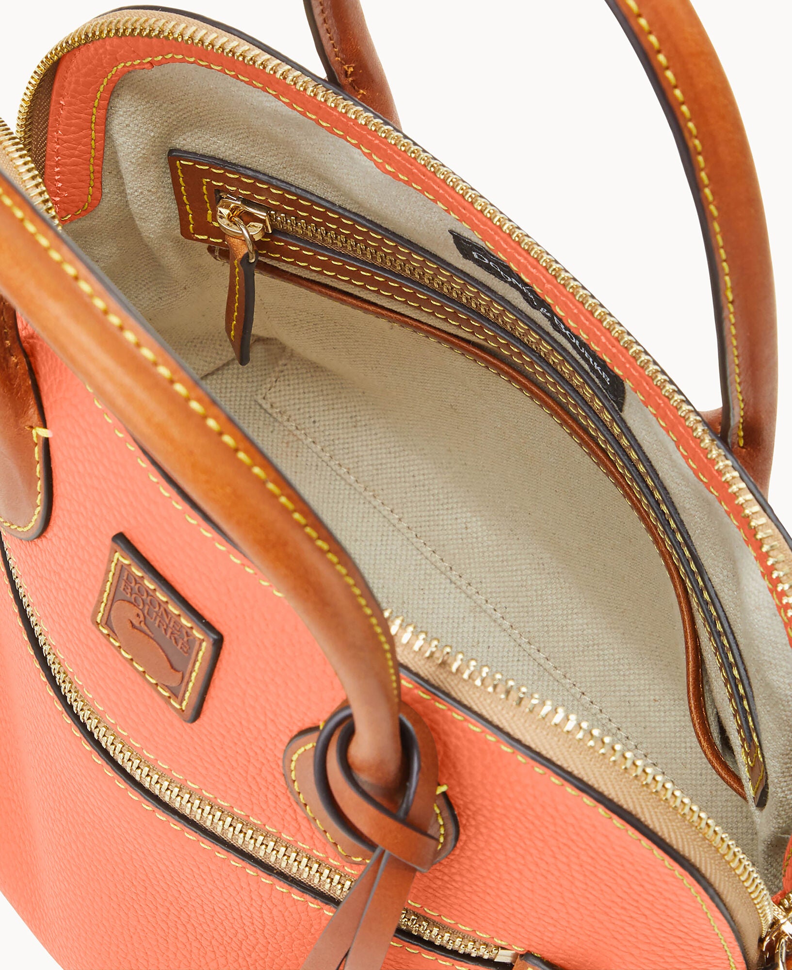 Pebble Grain Domed Satchel - Image 6