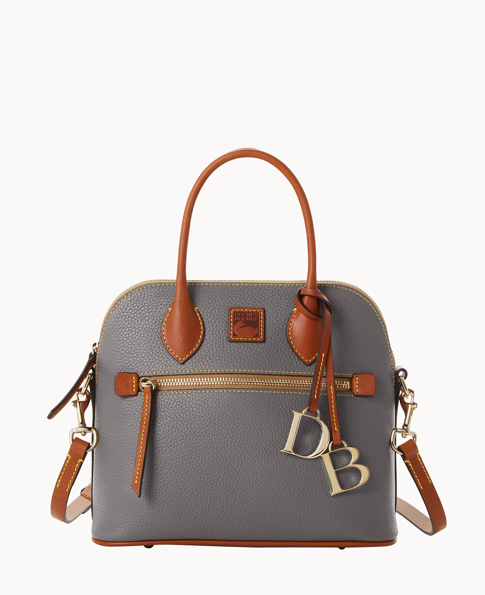 Pebble Grain Domed Satchel - Image 25