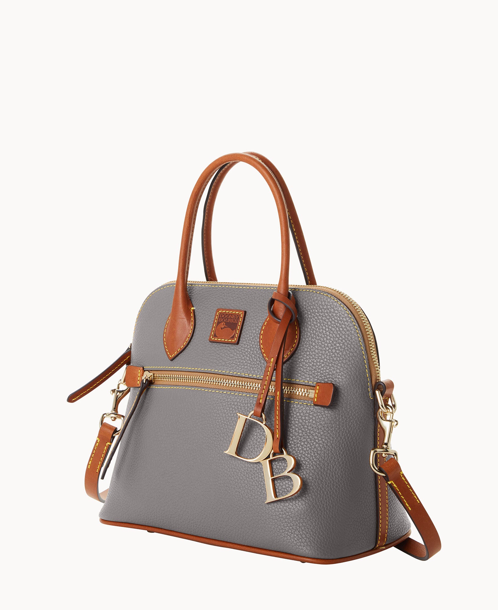 Pebble Grain Domed Satchel - Image 26