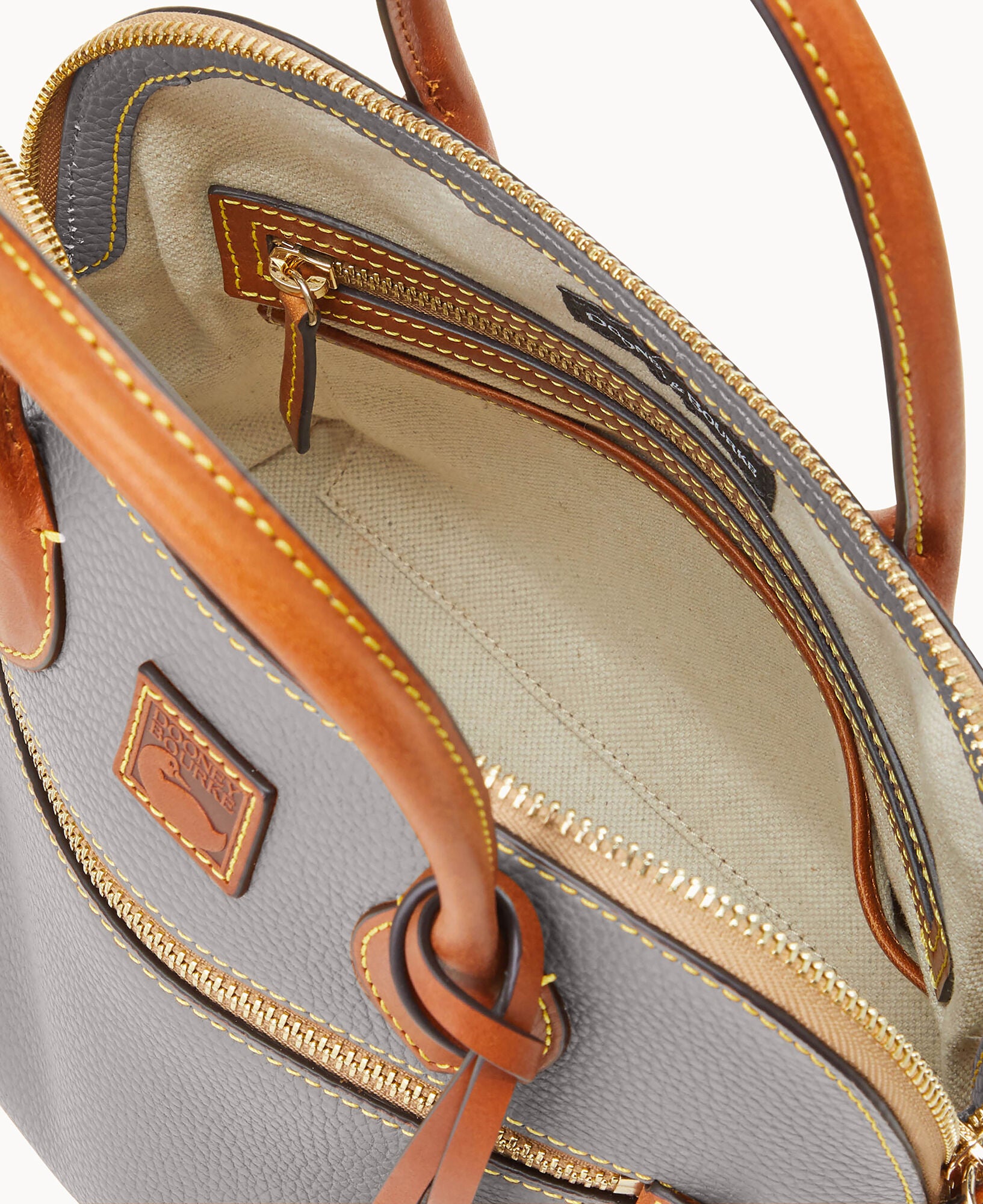 Pebble Grain Domed Satchel - Image 27