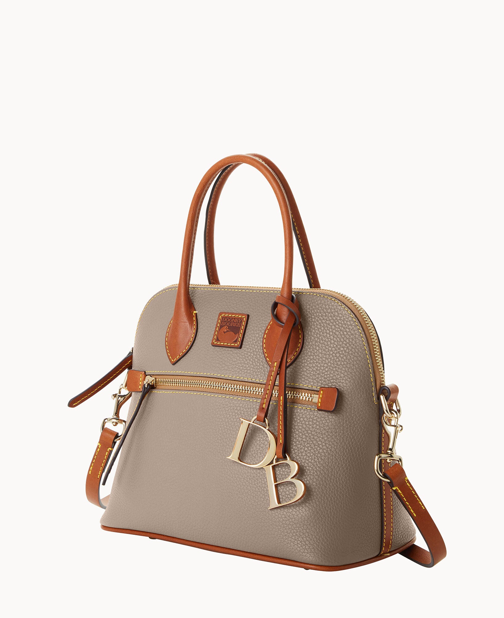 Pebble Grain Domed Satchel - Image 8