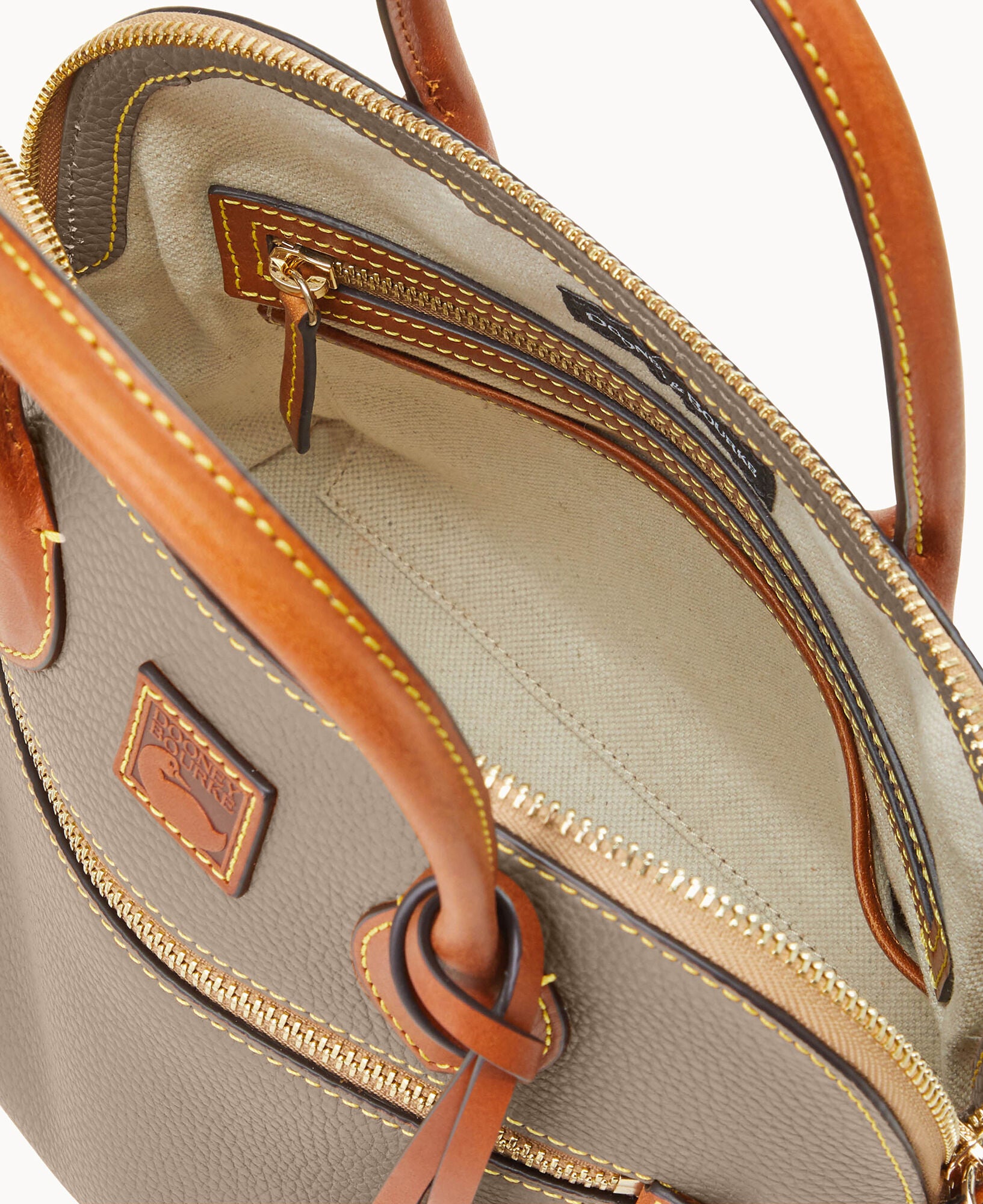 Pebble Grain Domed Satchel - Image 9