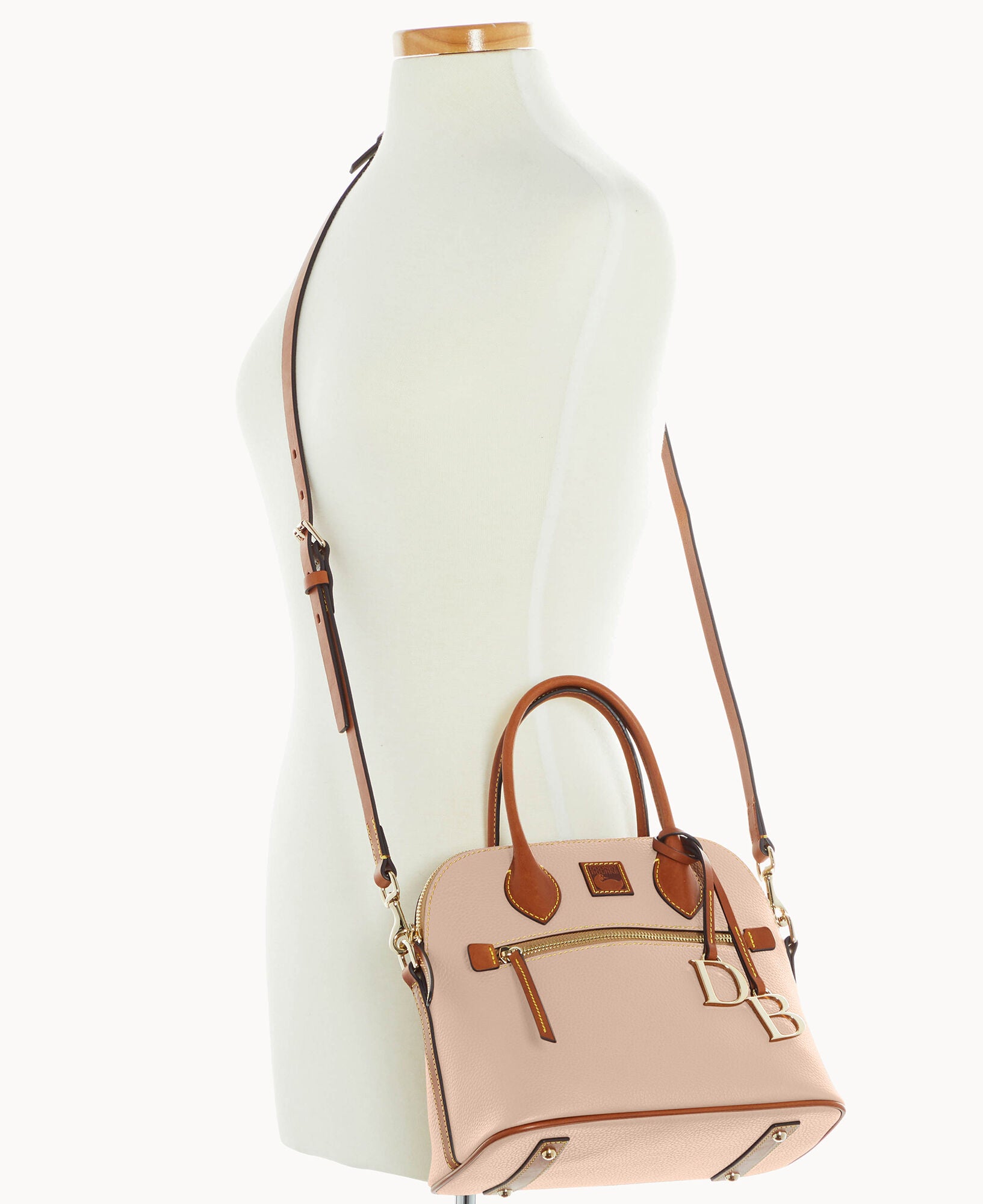 Pebble Grain Domed Satchel - Image 21