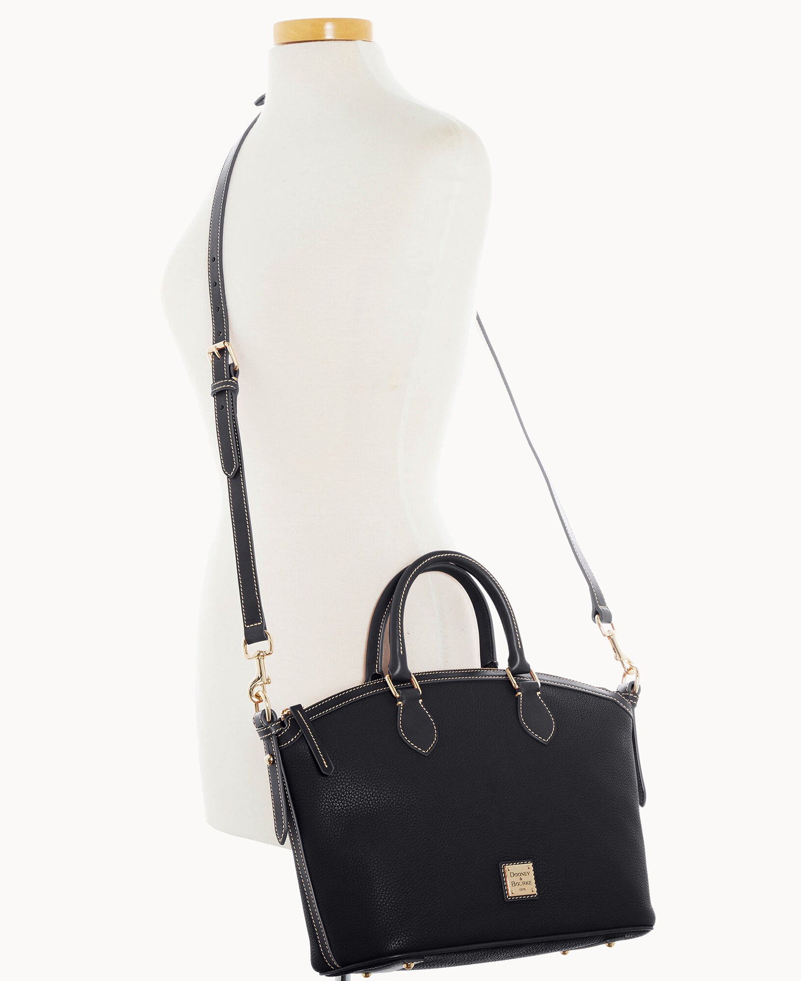 Pebble Grain Domed Satchel - Image 26