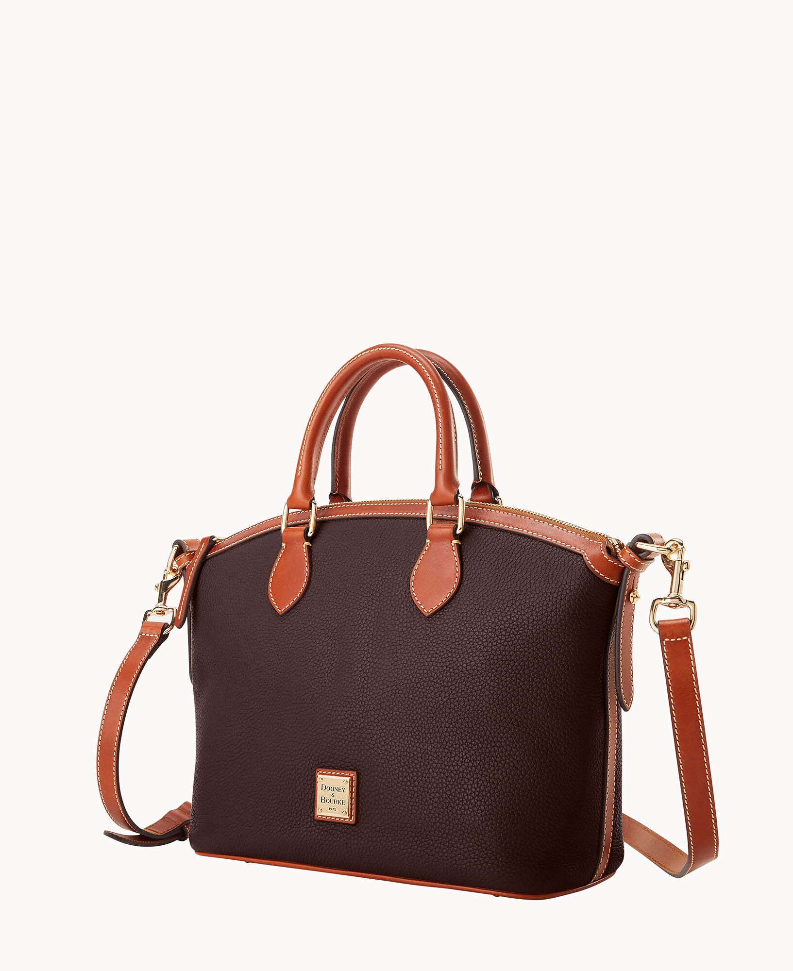 Pebble Grain Domed Satchel - Image 13