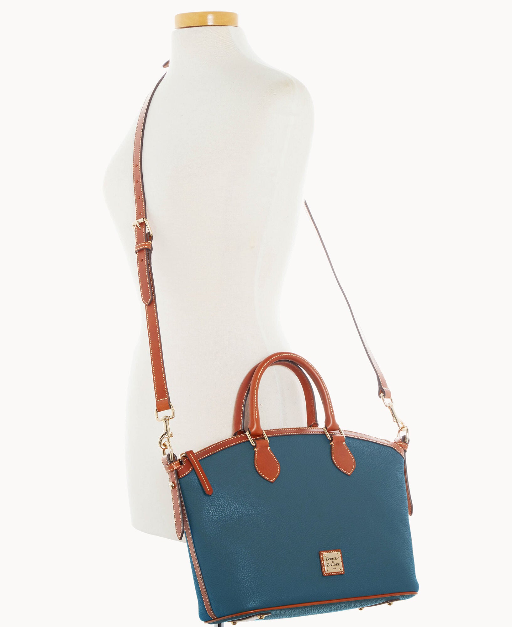 Pebble Grain Domed Satchel - Image 4