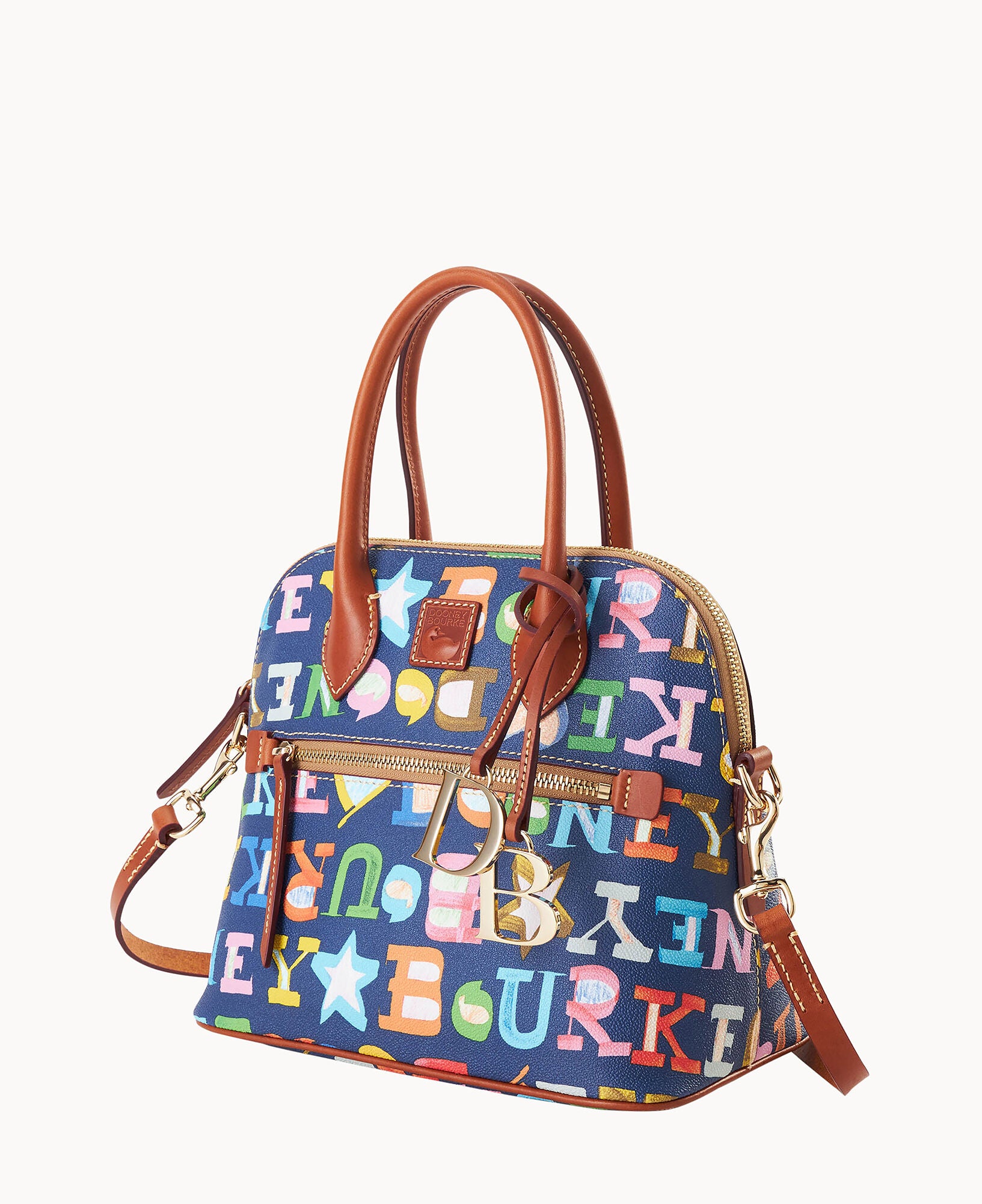Doodle II Coated Cotton Domed Satchel - Image 6