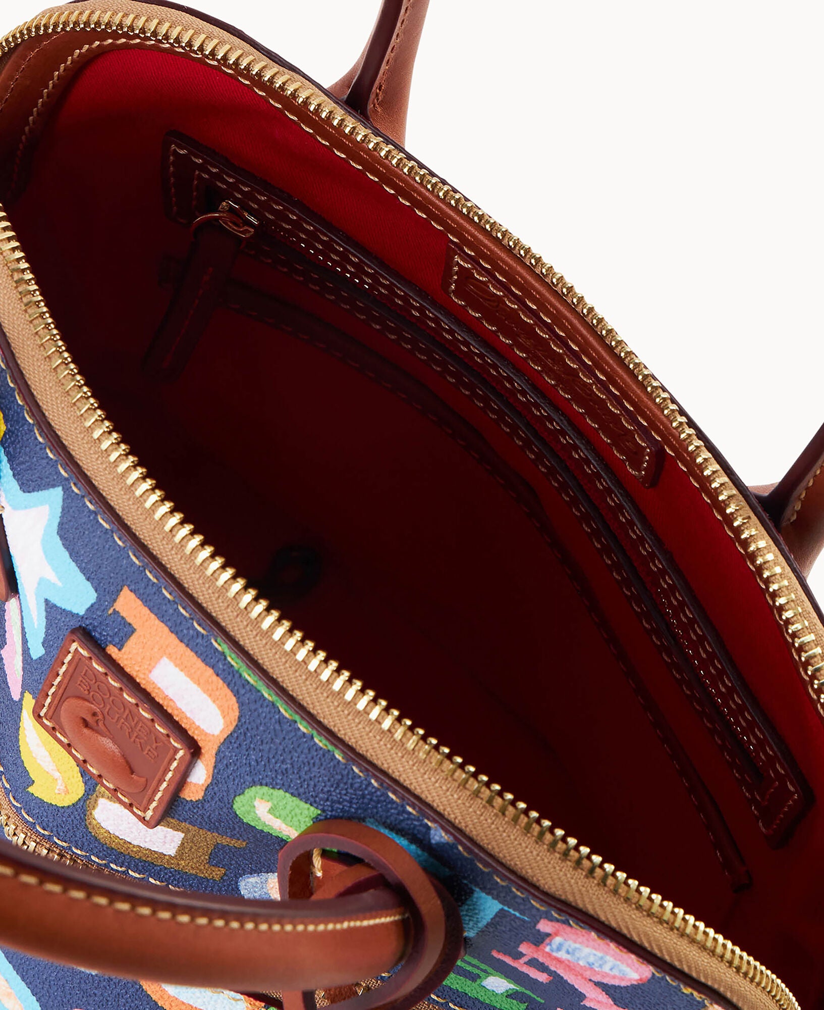 Doodle II Coated Cotton Domed Satchel - Image 7