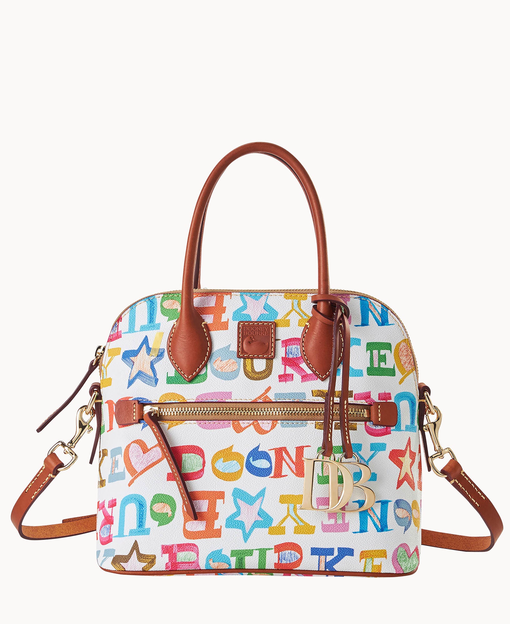 Doodle II Coated Cotton Domed Satchel - Image 9