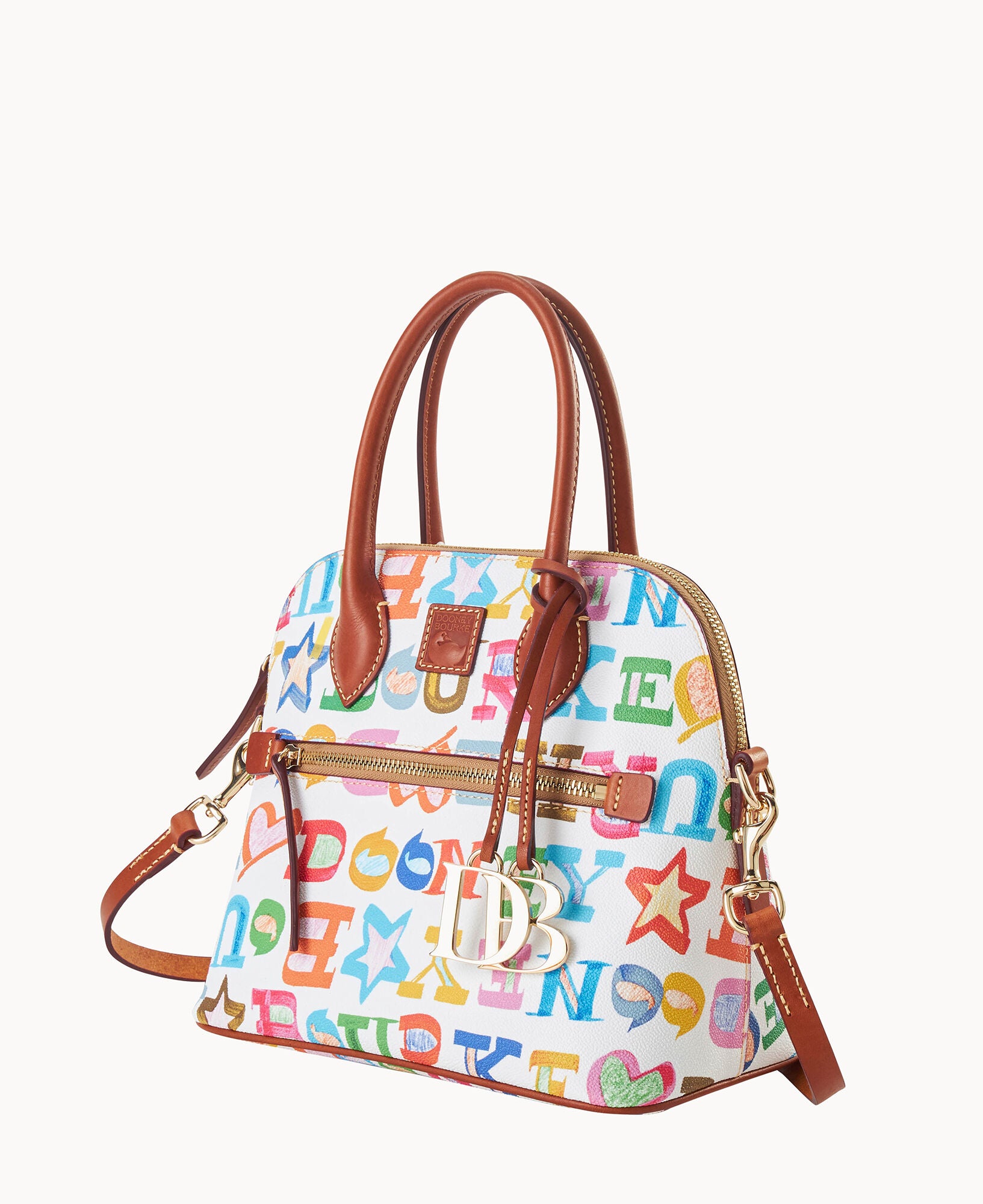 Doodle II Coated Cotton Domed Satchel - Image 10