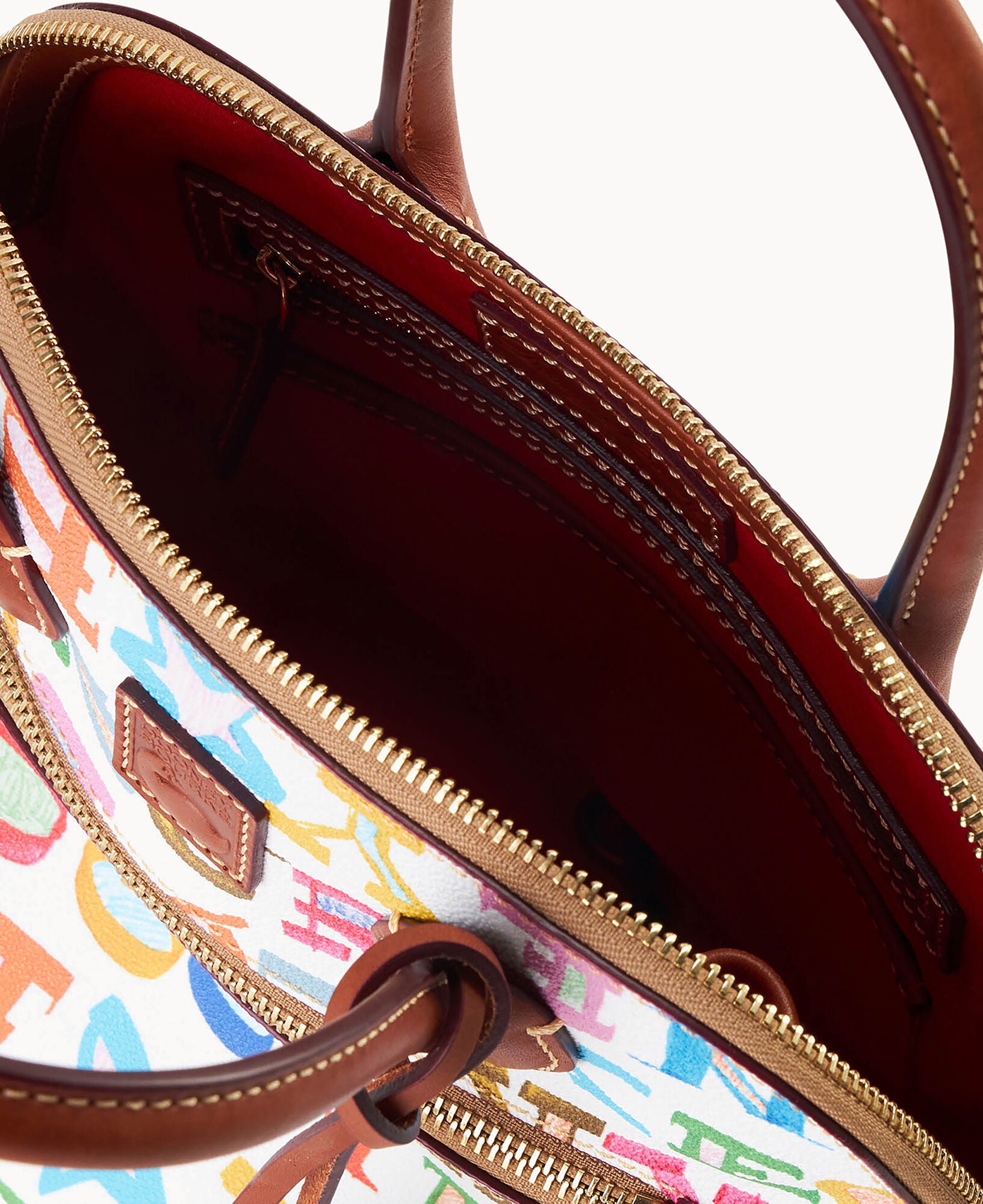 Doodle II Coated Cotton Domed Satchel - Image 11