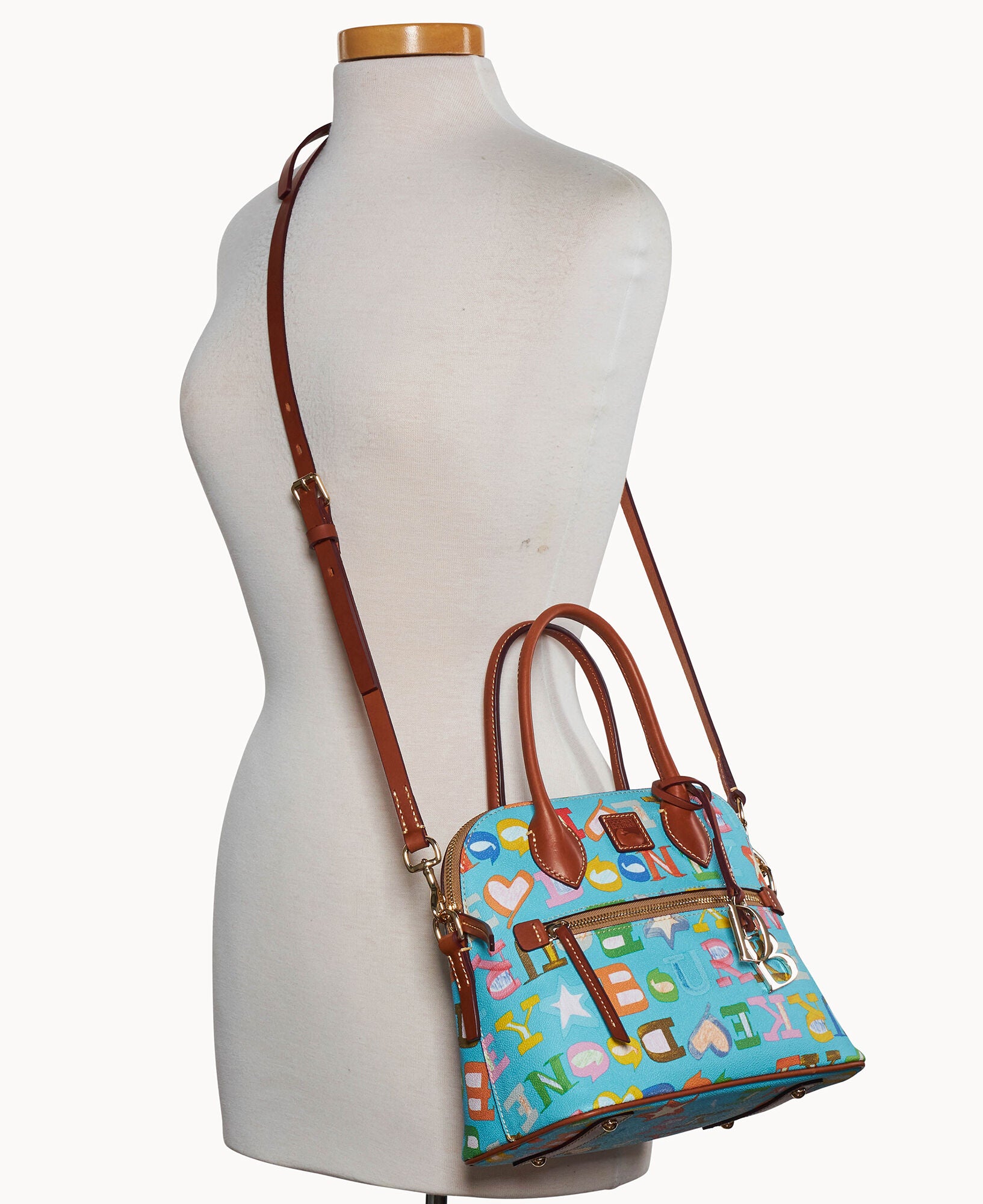 Doodle II Coated Cotton Domed Satchel - Image 16