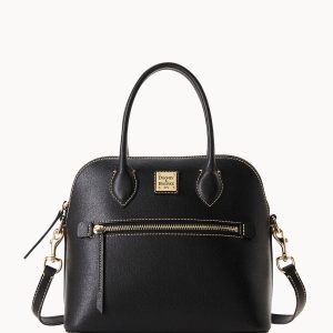 Saffiano Domed Satchel