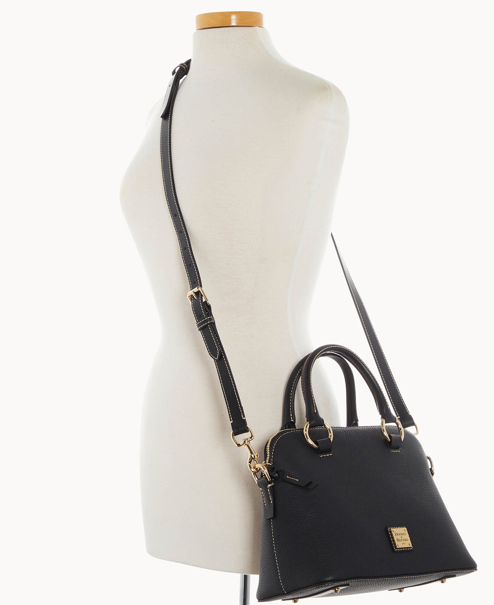 Pebble Grain Domed Satchel - Image 5
