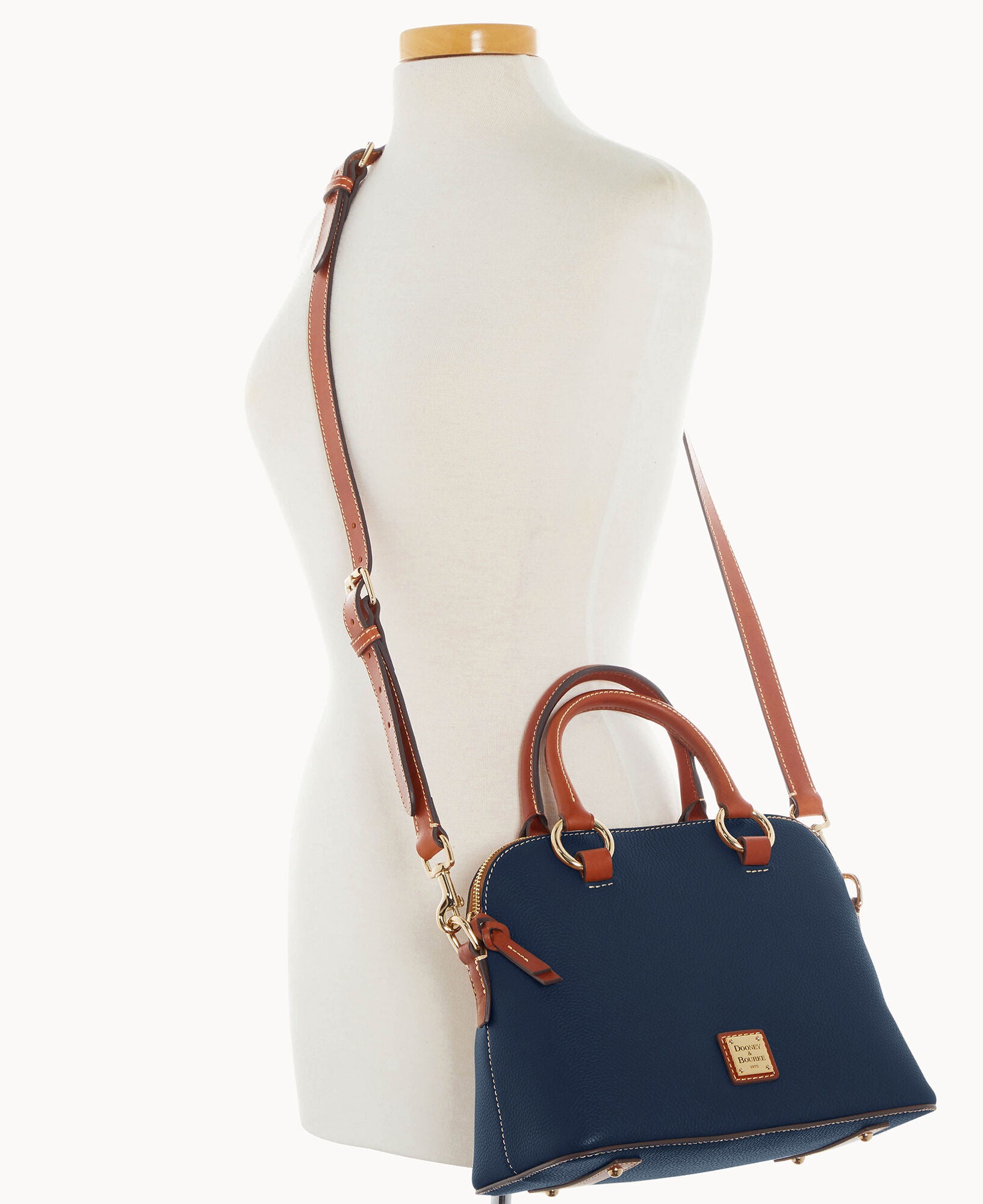 Pebble Grain Domed Satchel - Image 25