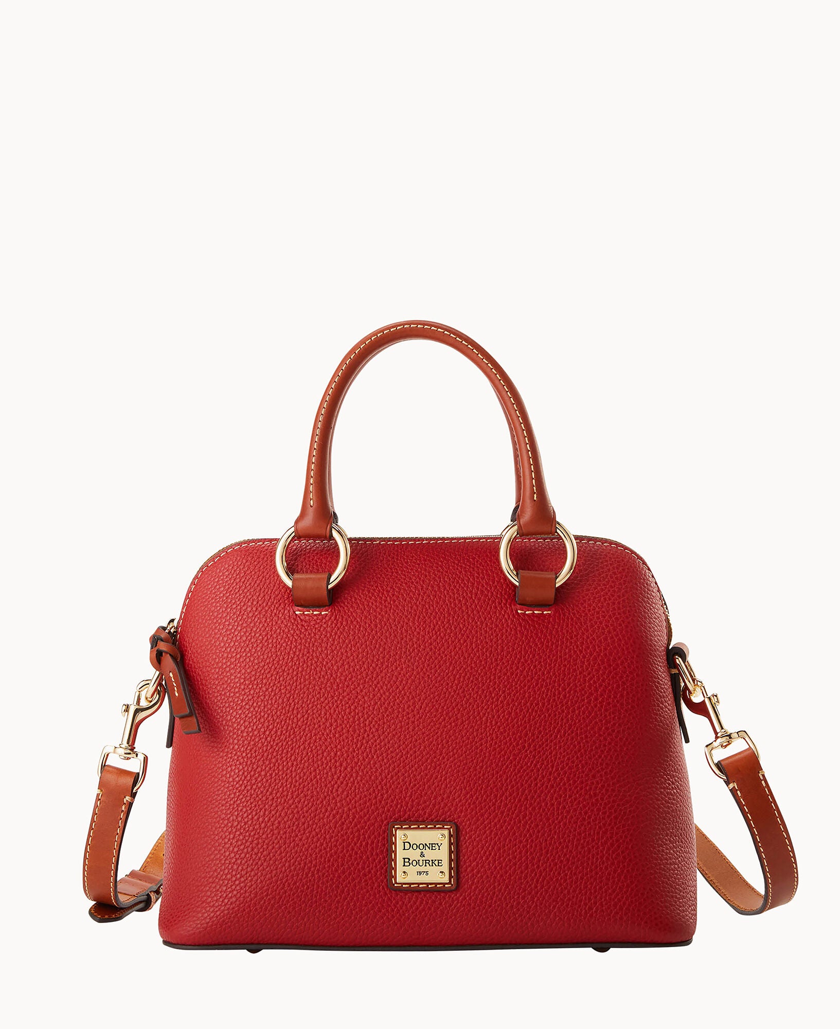 Pebble Grain Domed Satchel - Image 11