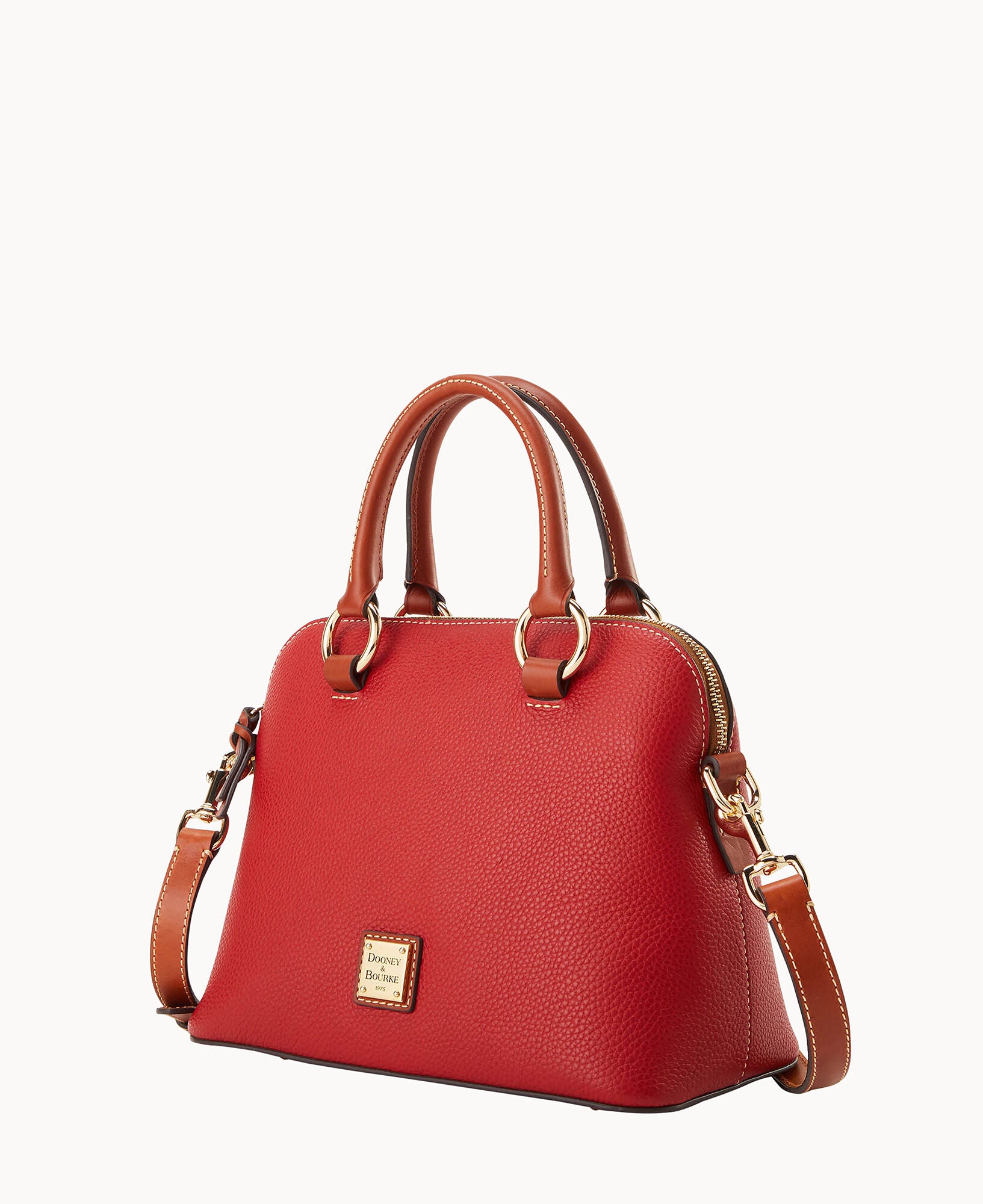 Pebble Grain Domed Satchel - Image 12