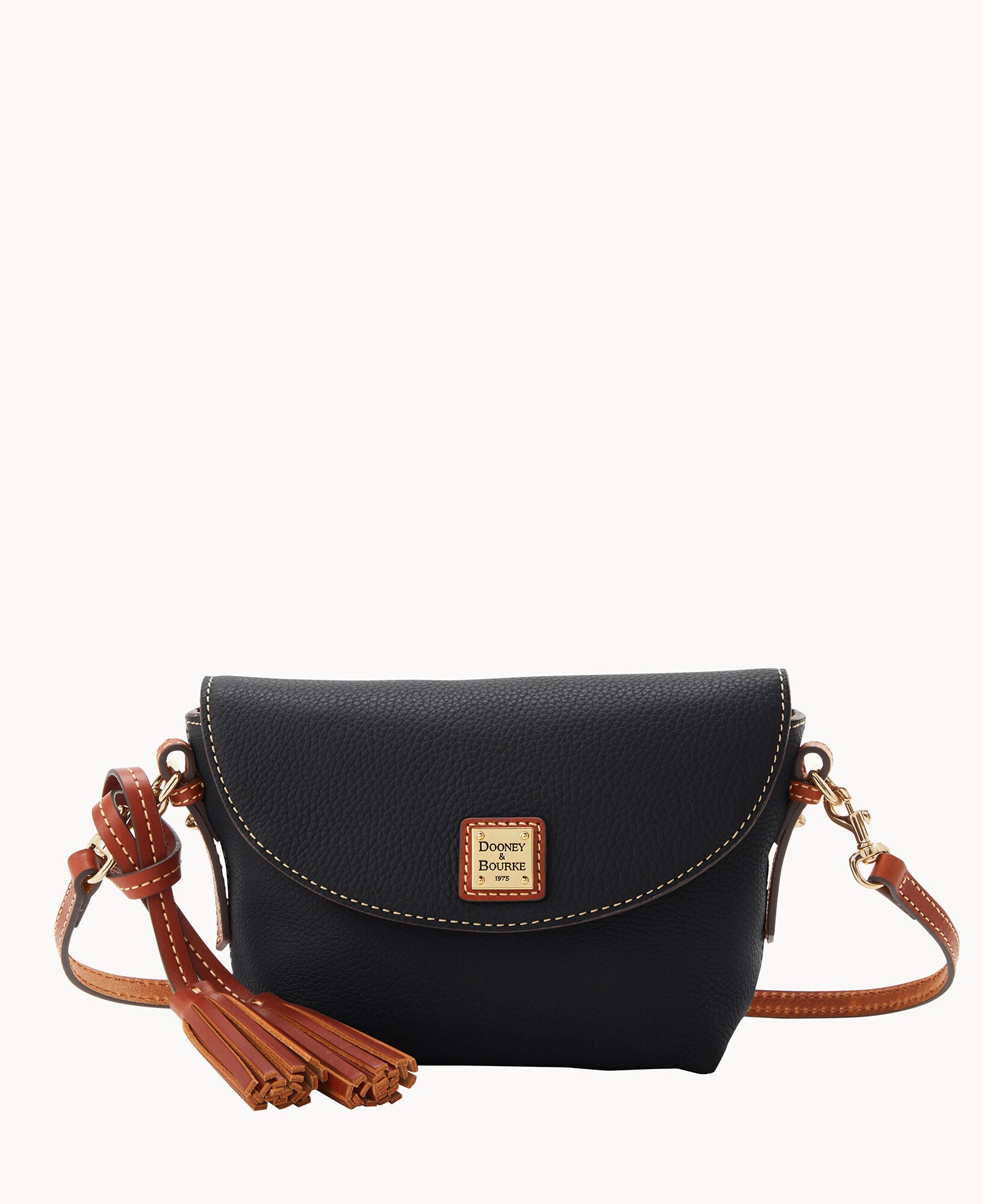 Pebble Grain Crossbody Saddle Bag - Image 9