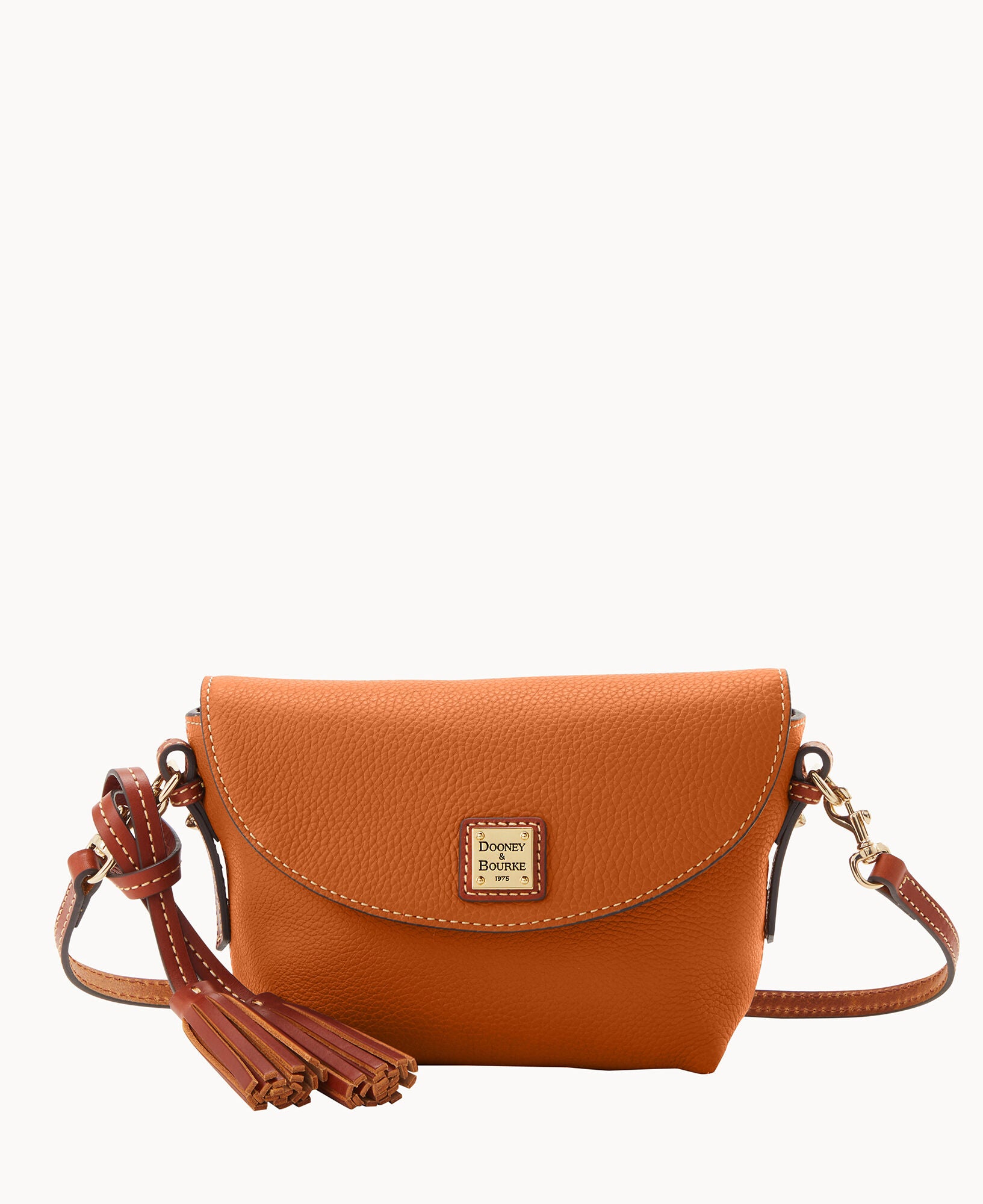Pebble Grain Crossbody Saddle Bag - Image 5