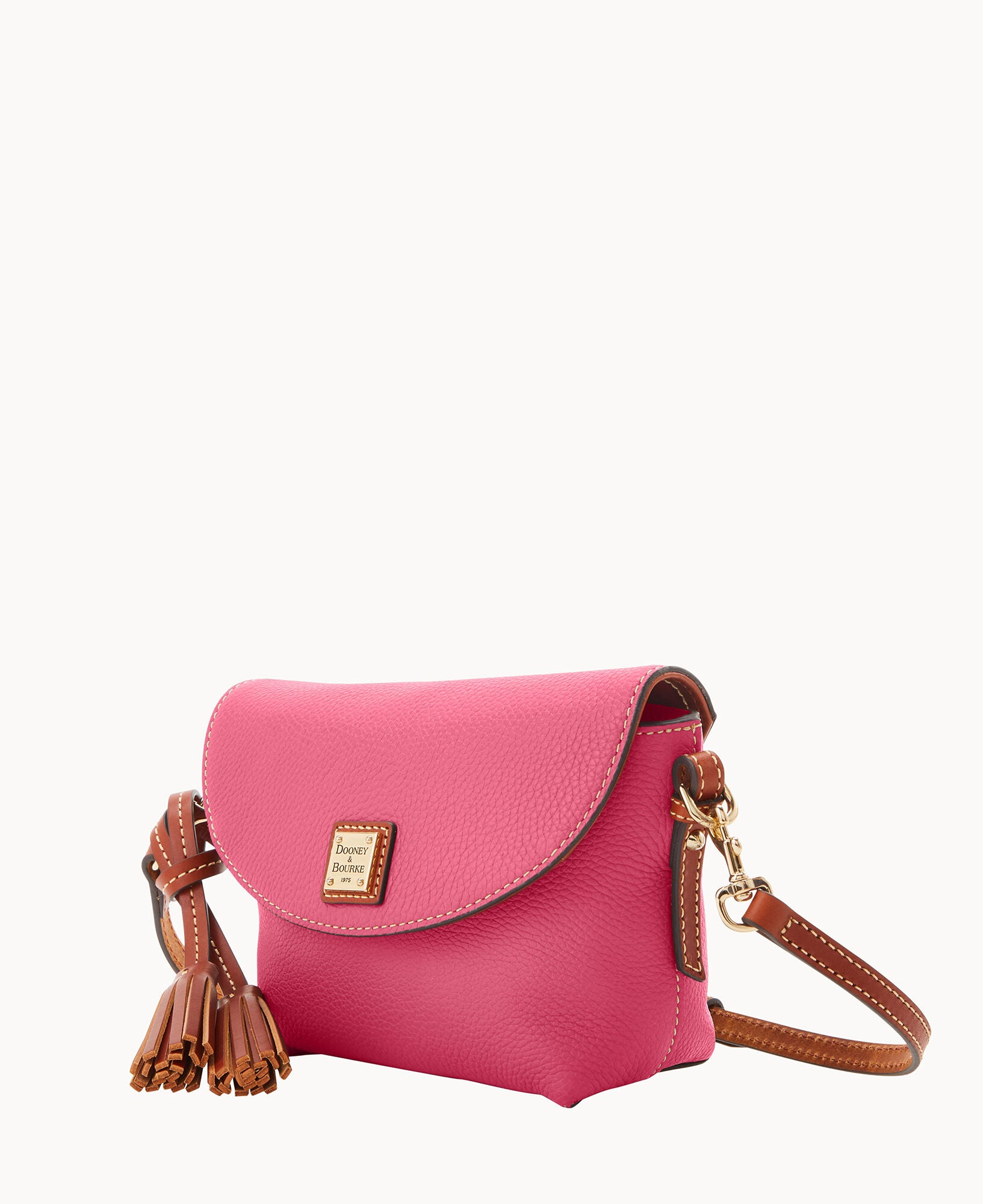 Pebble Grain Crossbody Saddle Bag - Image 13