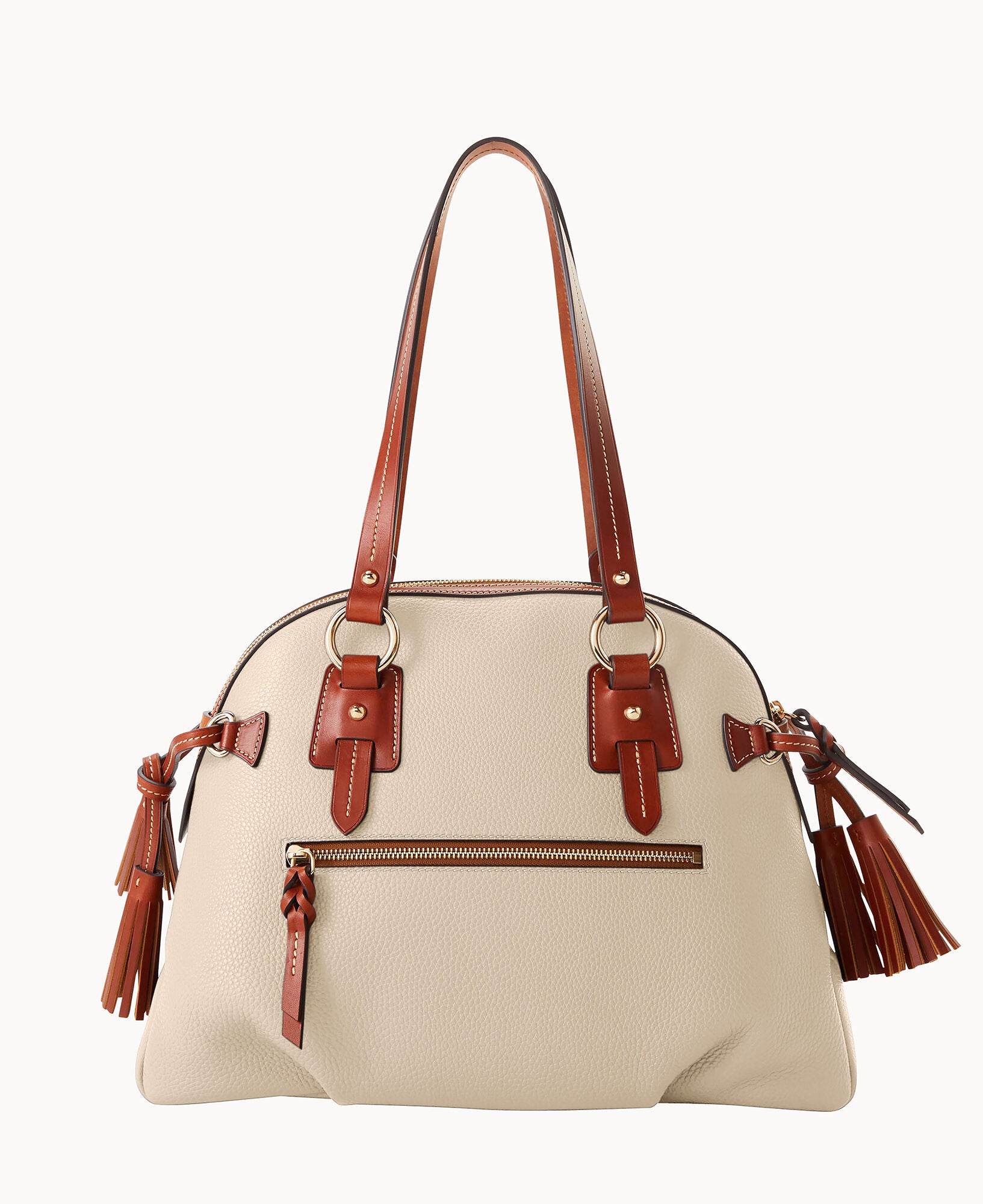 Pebble Grain Domed Satchel - Image 17