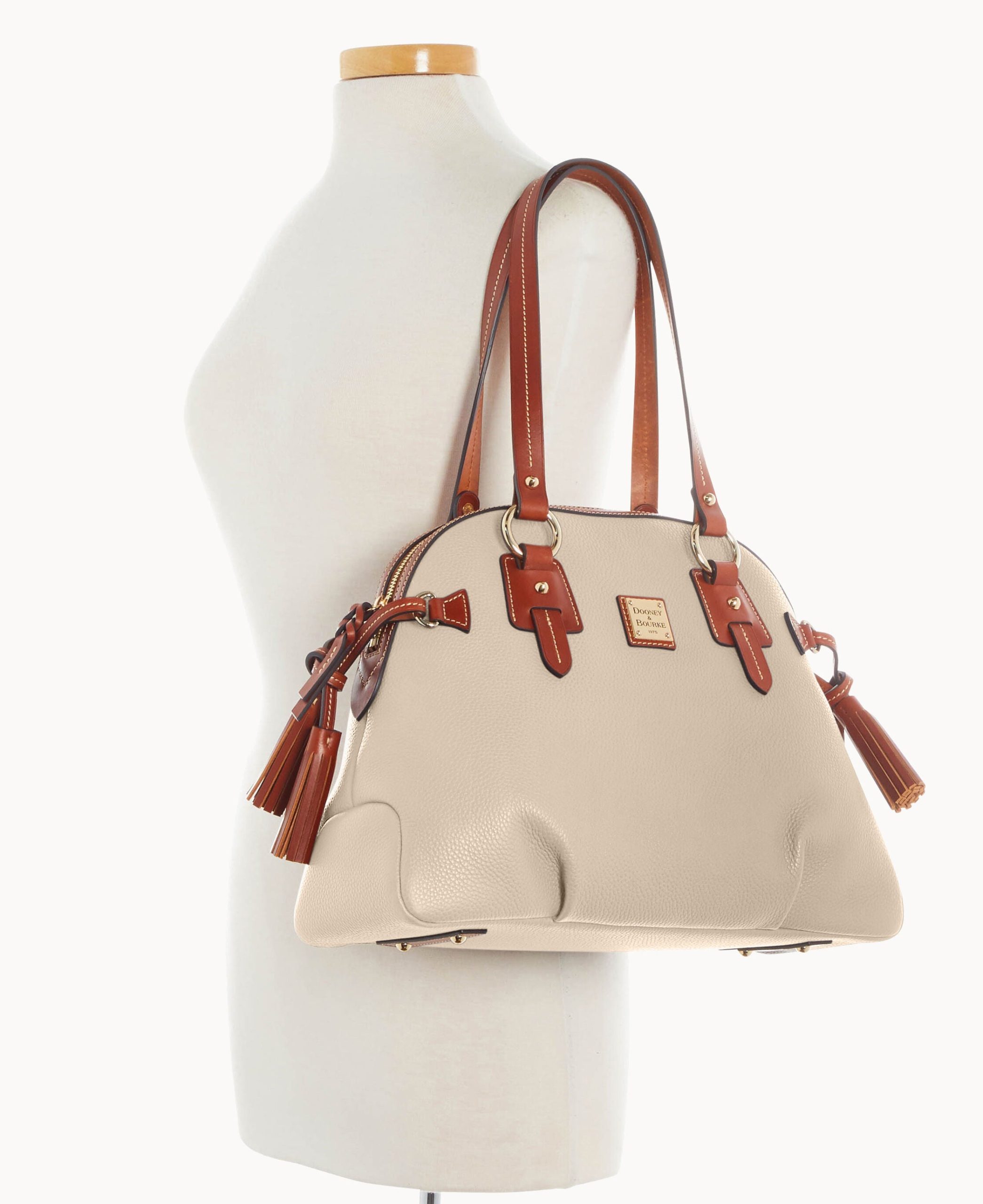 Pebble Grain Domed Satchel - Image 18