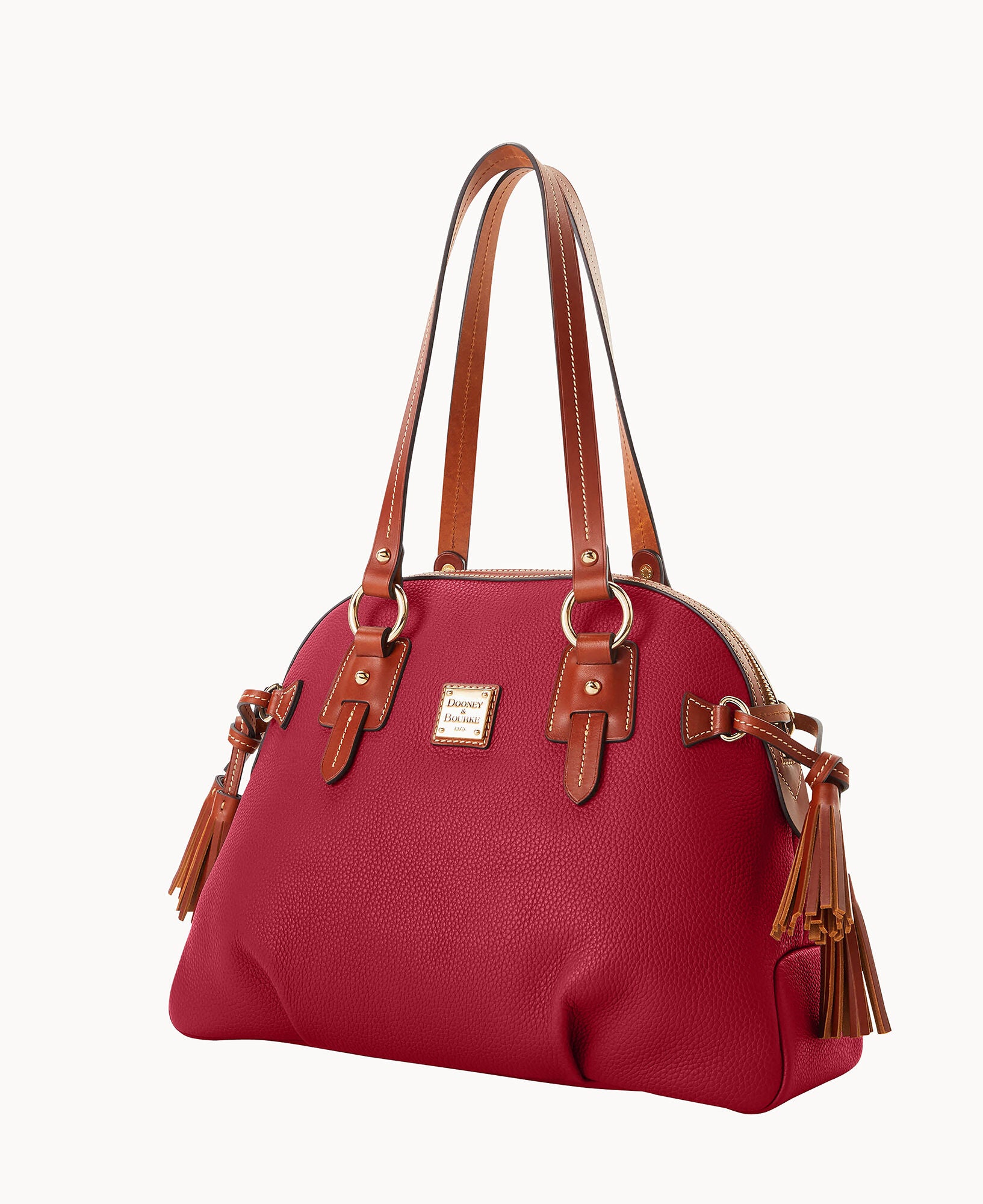 Pebble Grain Domed Satchel - Image 10