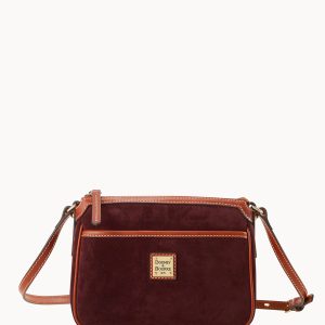 Suede East West Pocket Crossbody