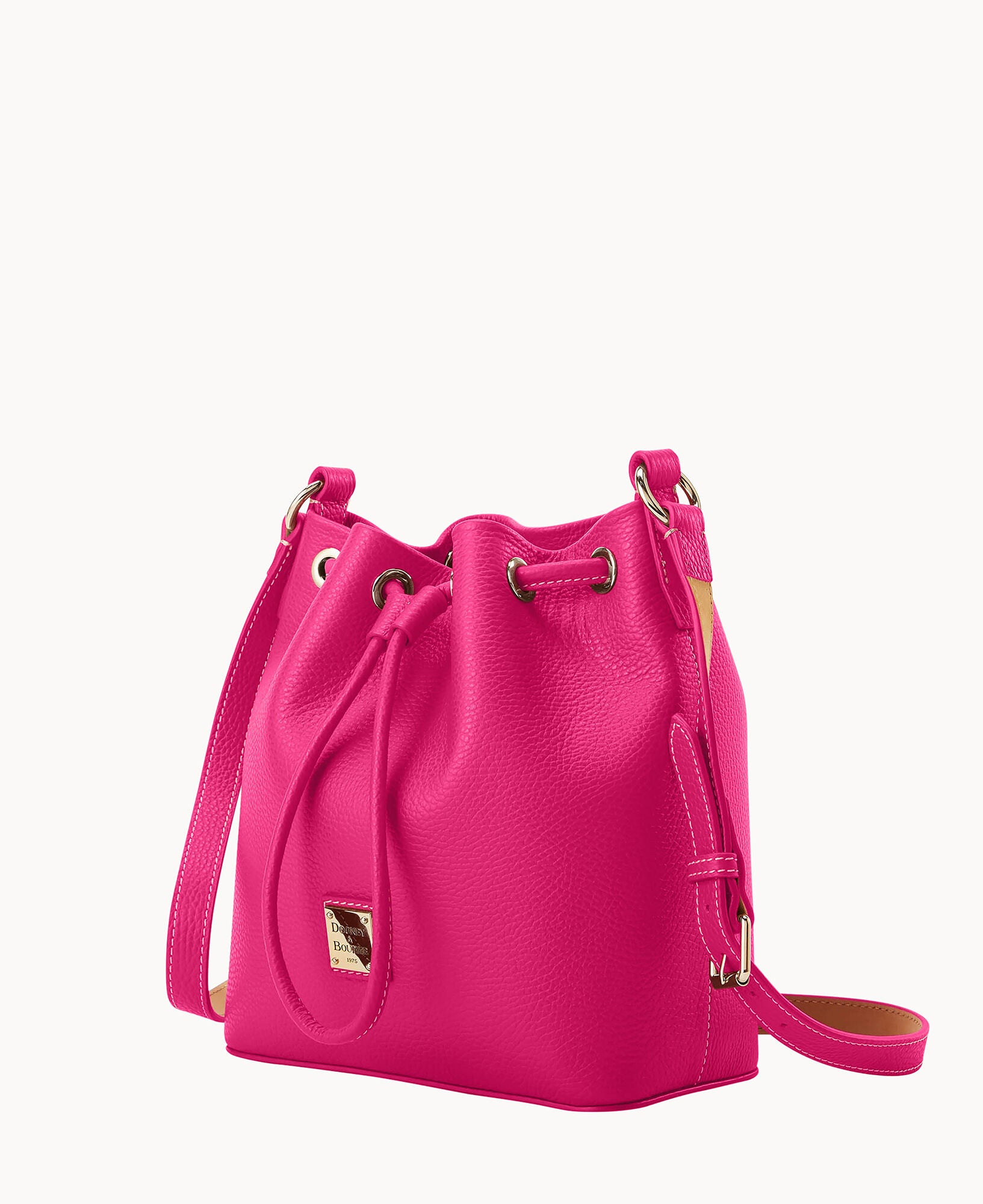 Lucca Leather Crossbody Drawstring - Image 10