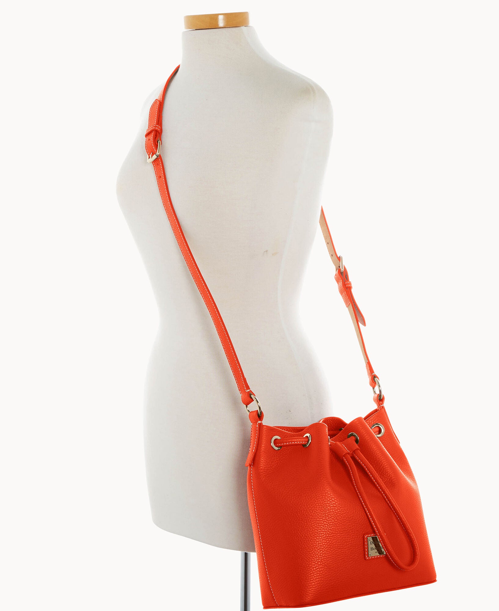 Lucca Leather Crossbody Drawstring - Image 4