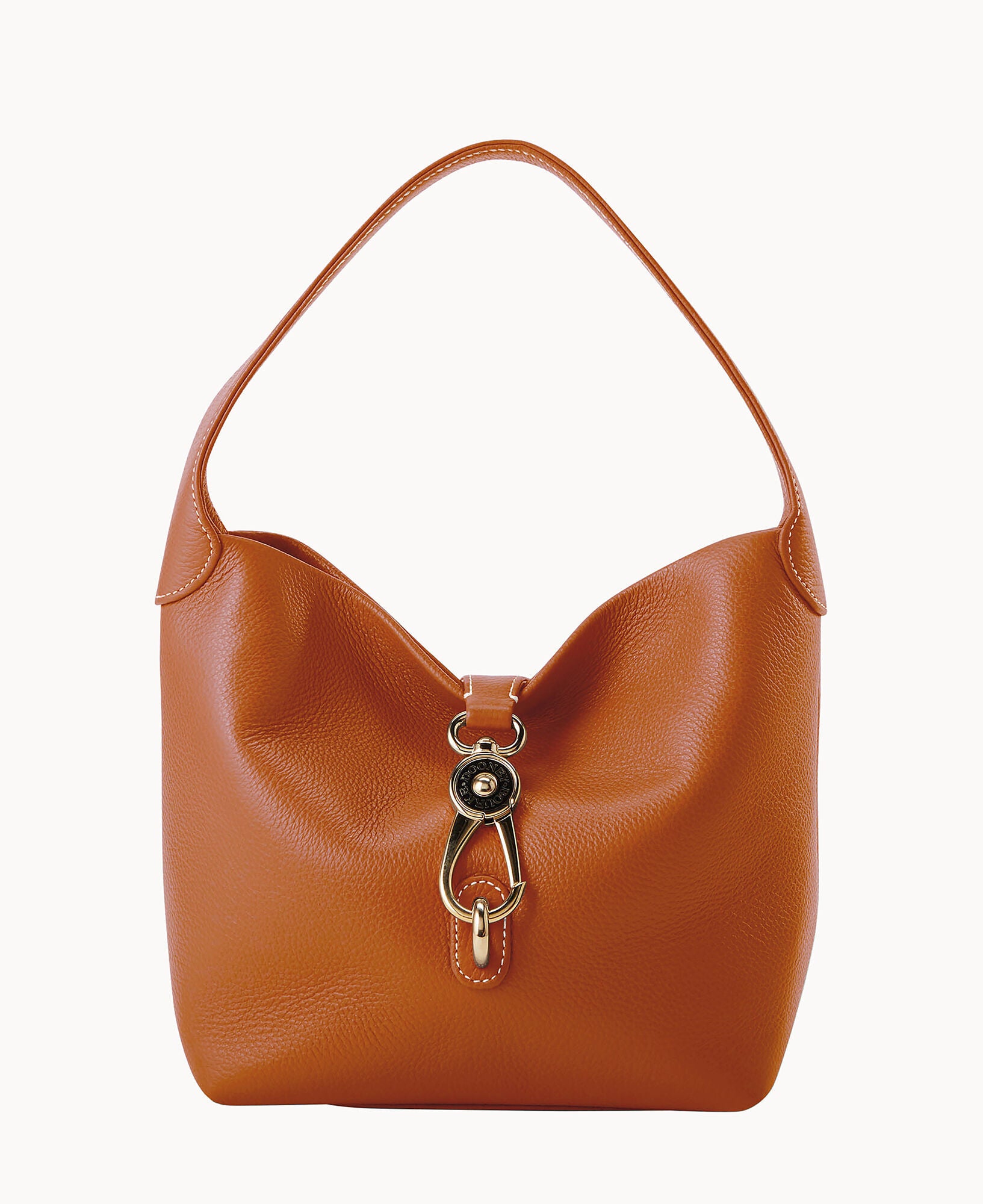 Lucca Leather Logo Lock Hobo - Image 29