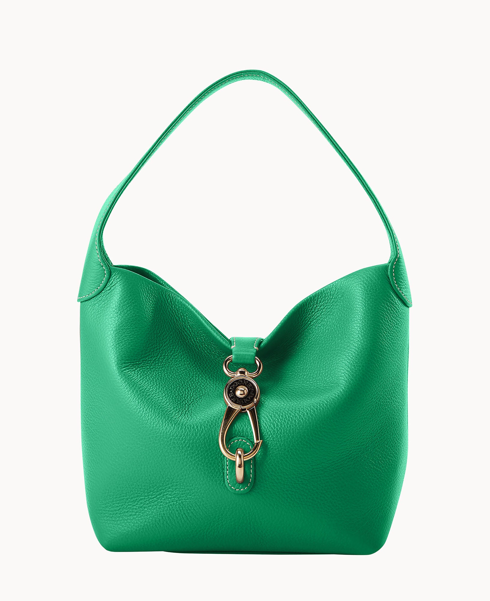 Lucca Leather Logo Lock Hobo - Image 17