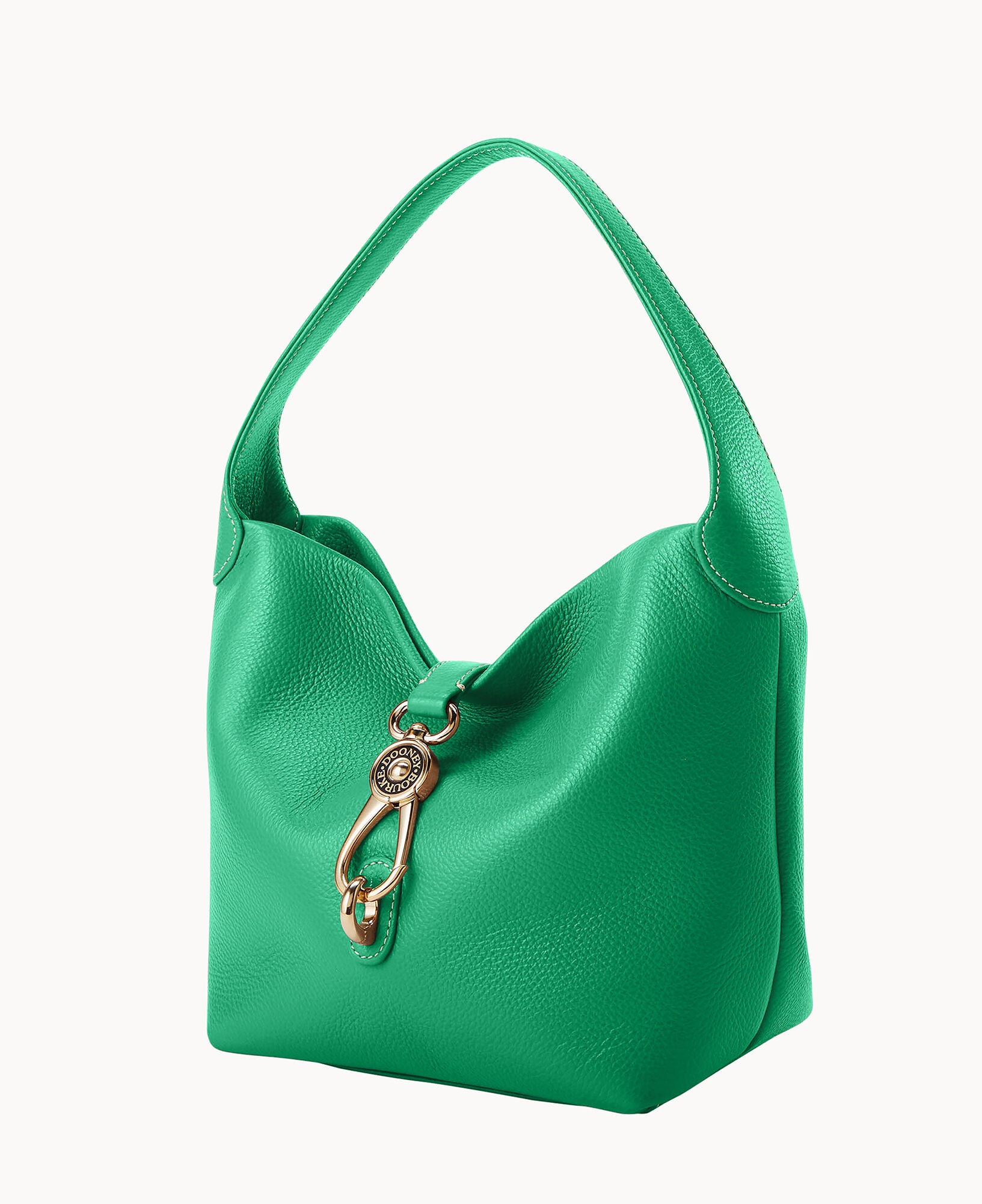 Lucca Leather Logo Lock Hobo - Image 18