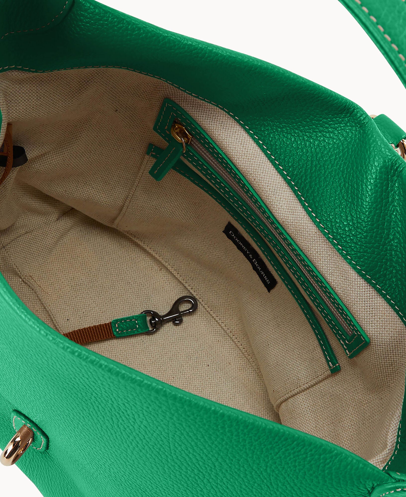Lucca Leather Logo Lock Hobo - Image 19