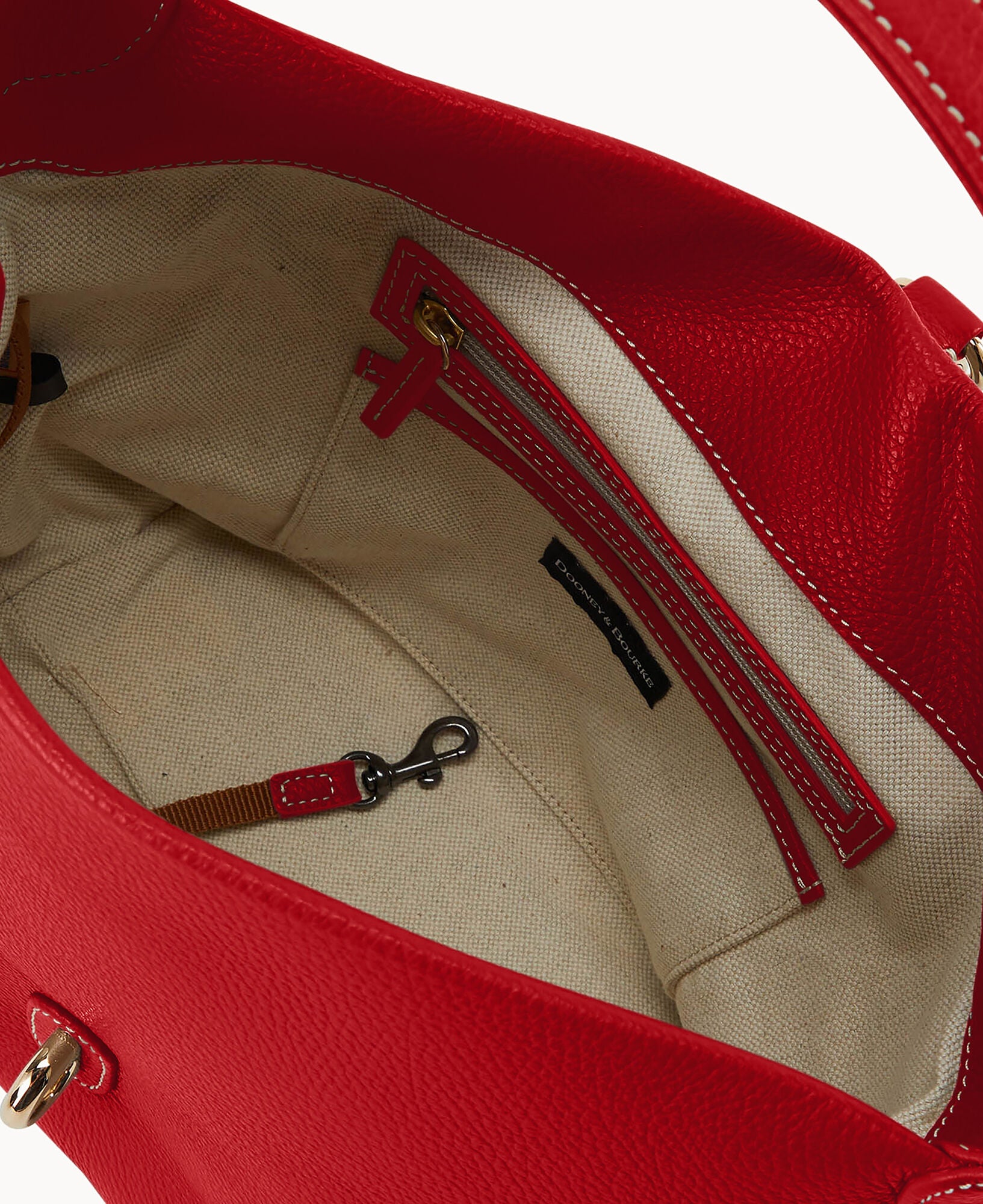Lucca Leather Logo Lock Hobo - Image 3