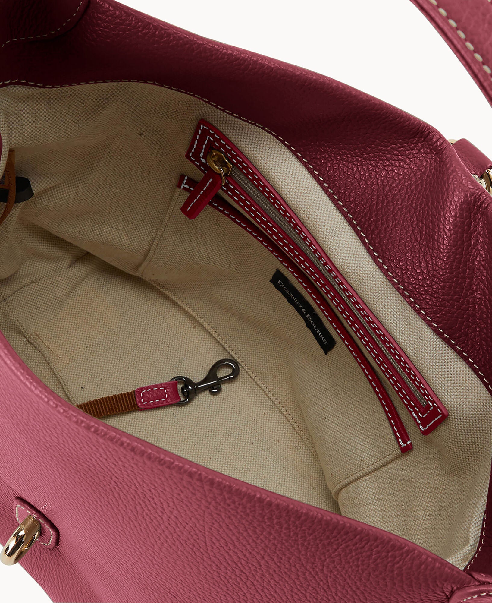 Lucca Leather Logo Lock Hobo - Image 27