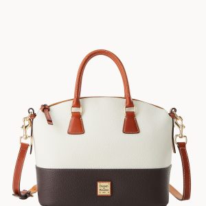 Pebble Color Block Domed Satchel