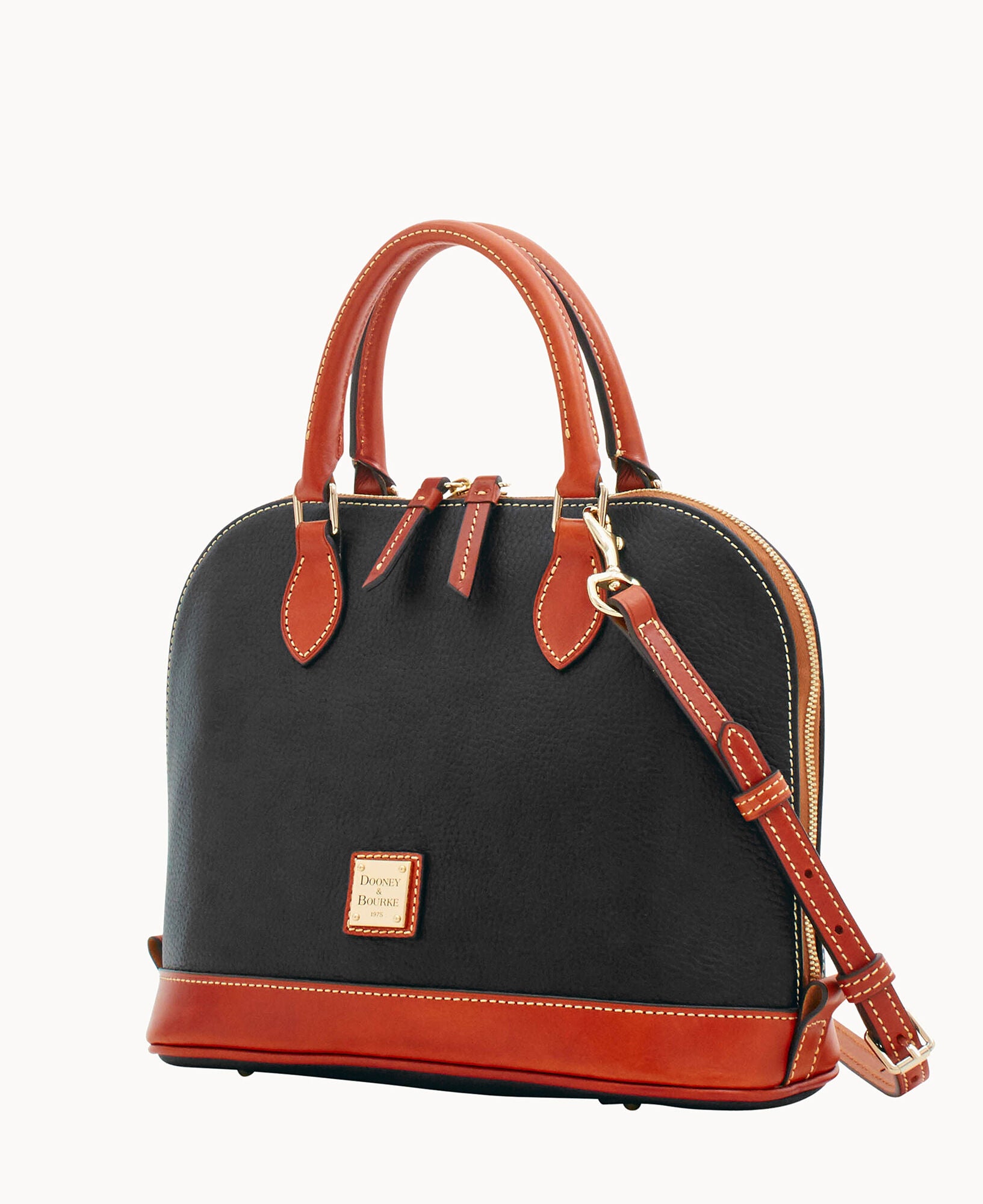 Pebble Grain Zip Zip Satchel - Image 6