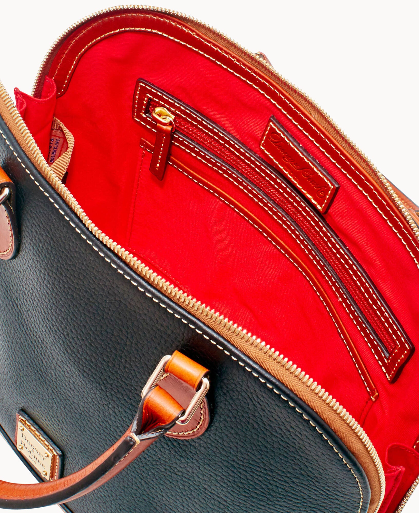 Pebble Grain Zip Zip Satchel - Image 7