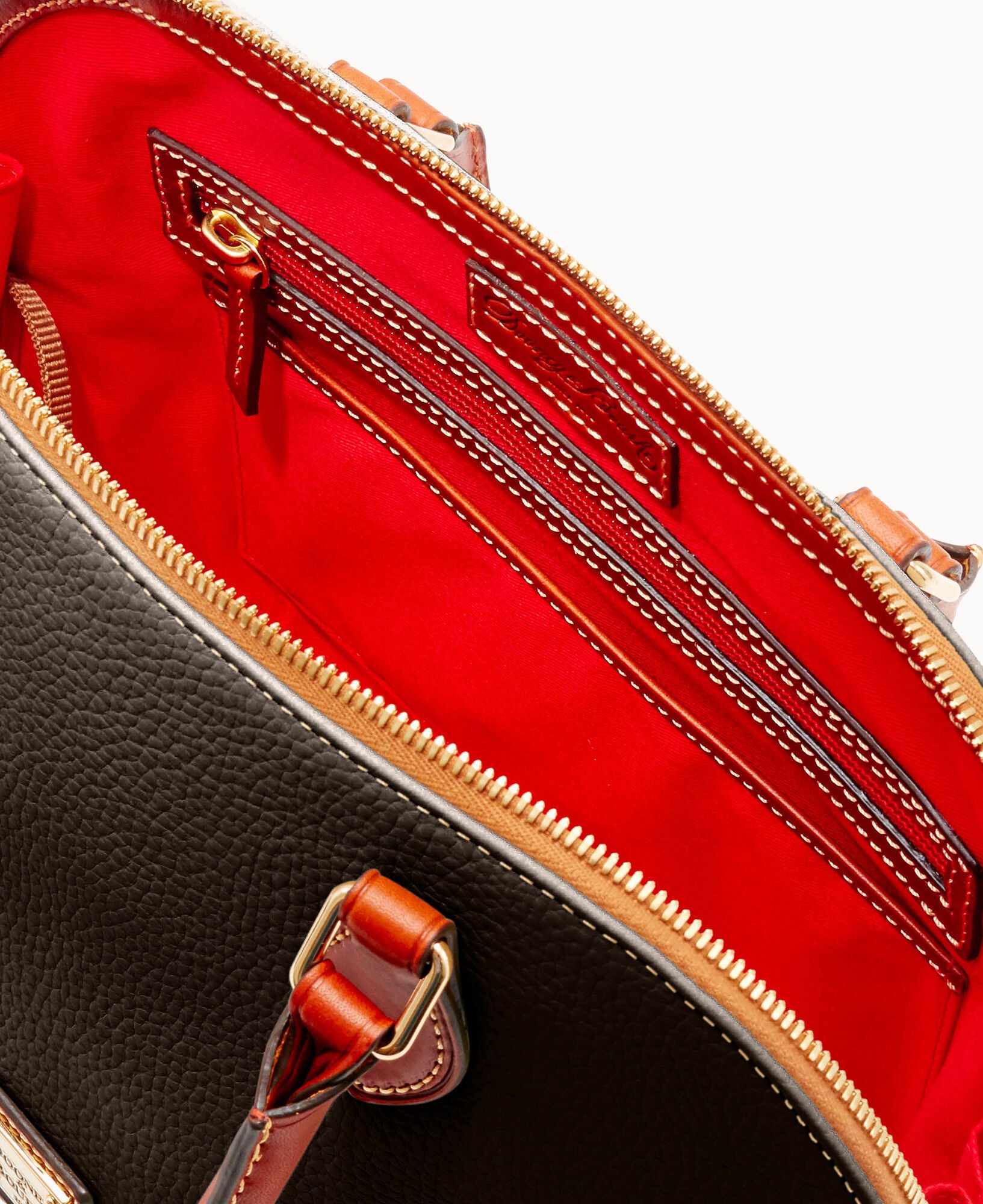 Pebble Grain Zip Zip Satchel - Image 11