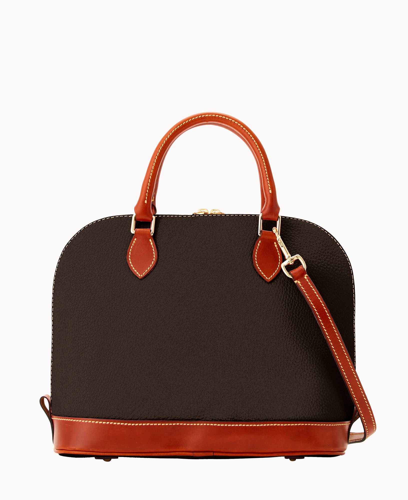 Pebble Grain Zip Zip Satchel - Image 12